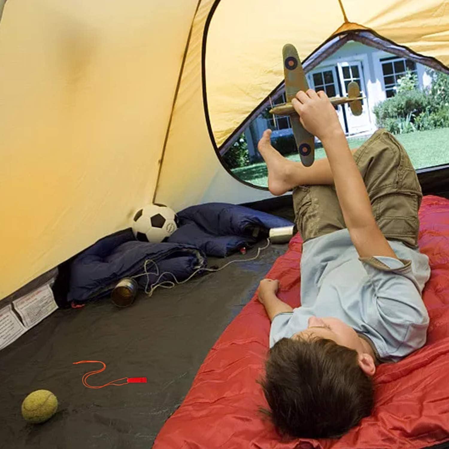 Juego de 20 Silbatos de Seguridad AUGSUN con Cordón - Rojo y Naranja