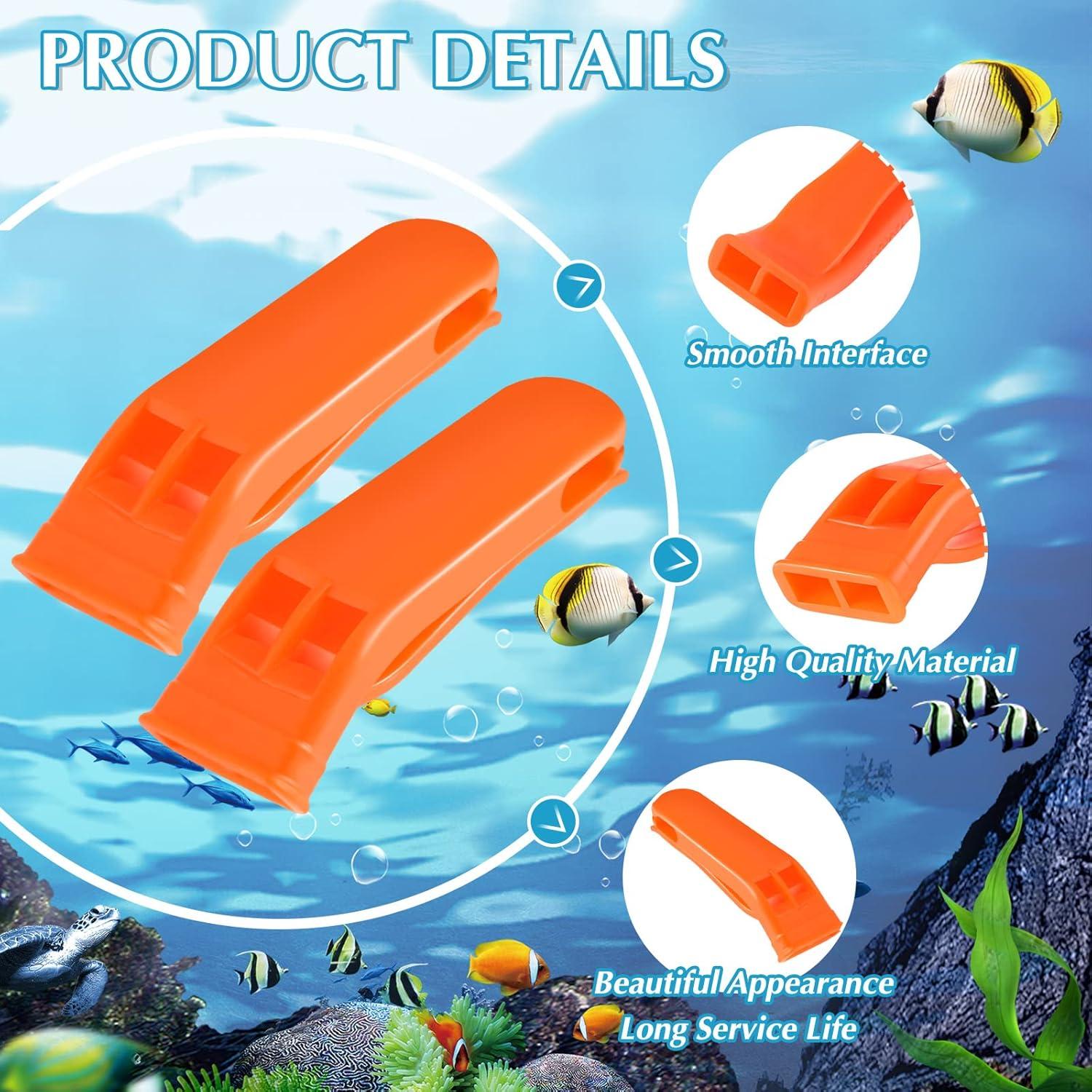 100 Silbatos de Emergencia Sotiff Naranjas para Supervivencia