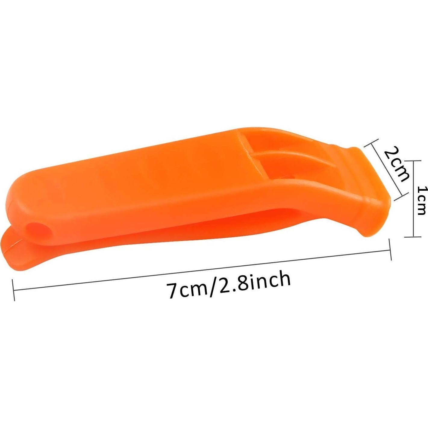 Juego de 40 Silbatos de Seguridad AUGSUN con Cordón - Rojo y Naranja