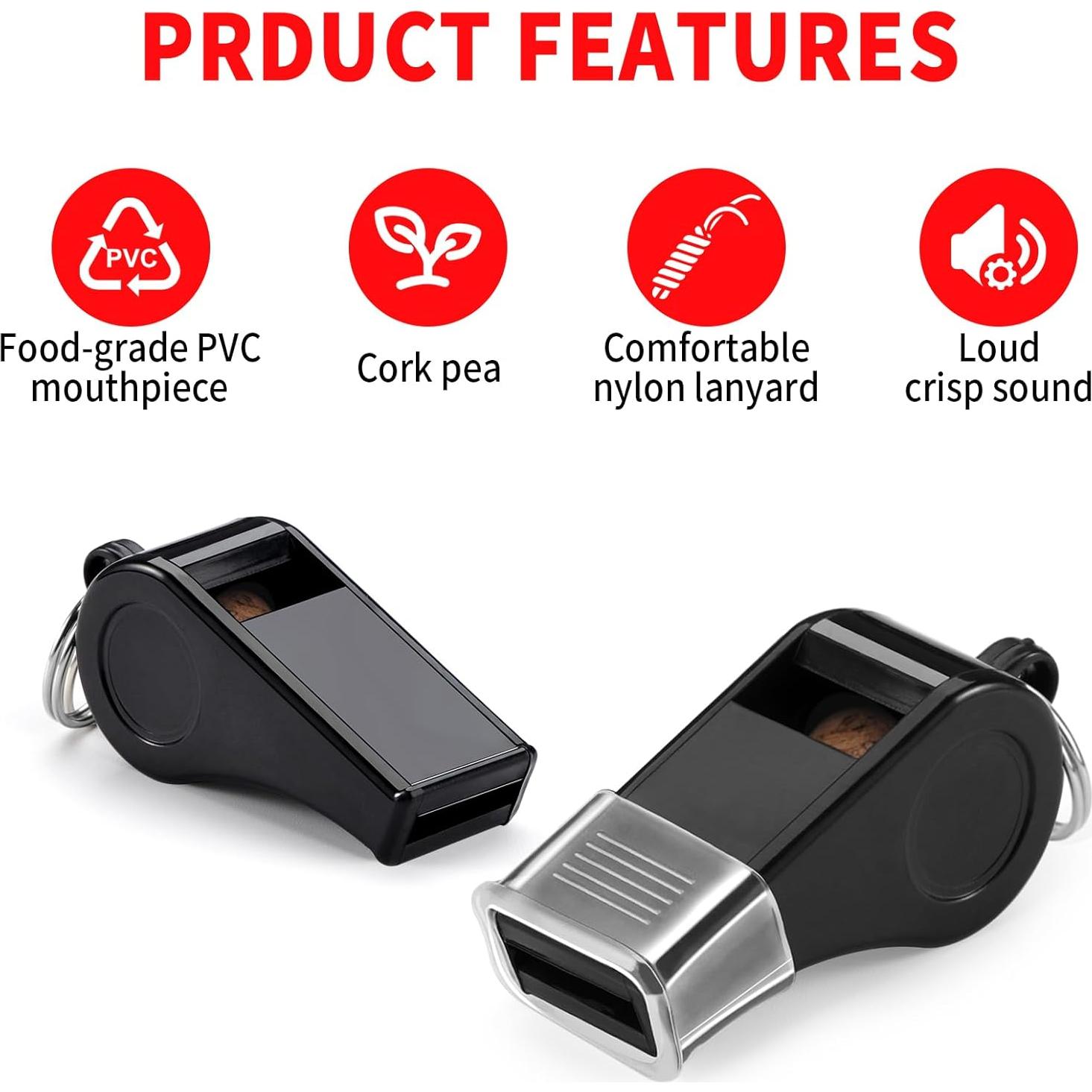 Silbato SPORTIC 3 Paquete Plástico 120dB para Entrenadores