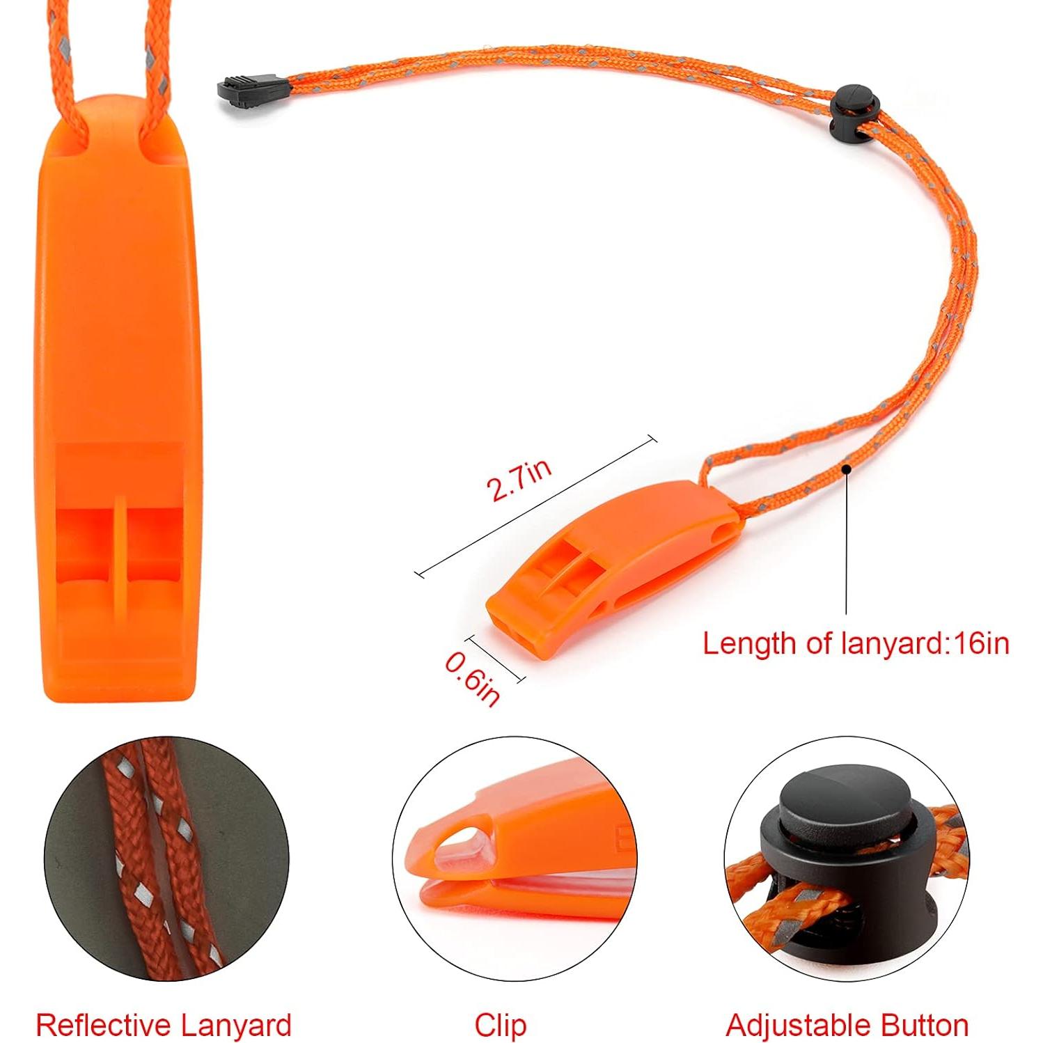 Silbato de Emergencia Hipat Naranja Flotante 120 dB