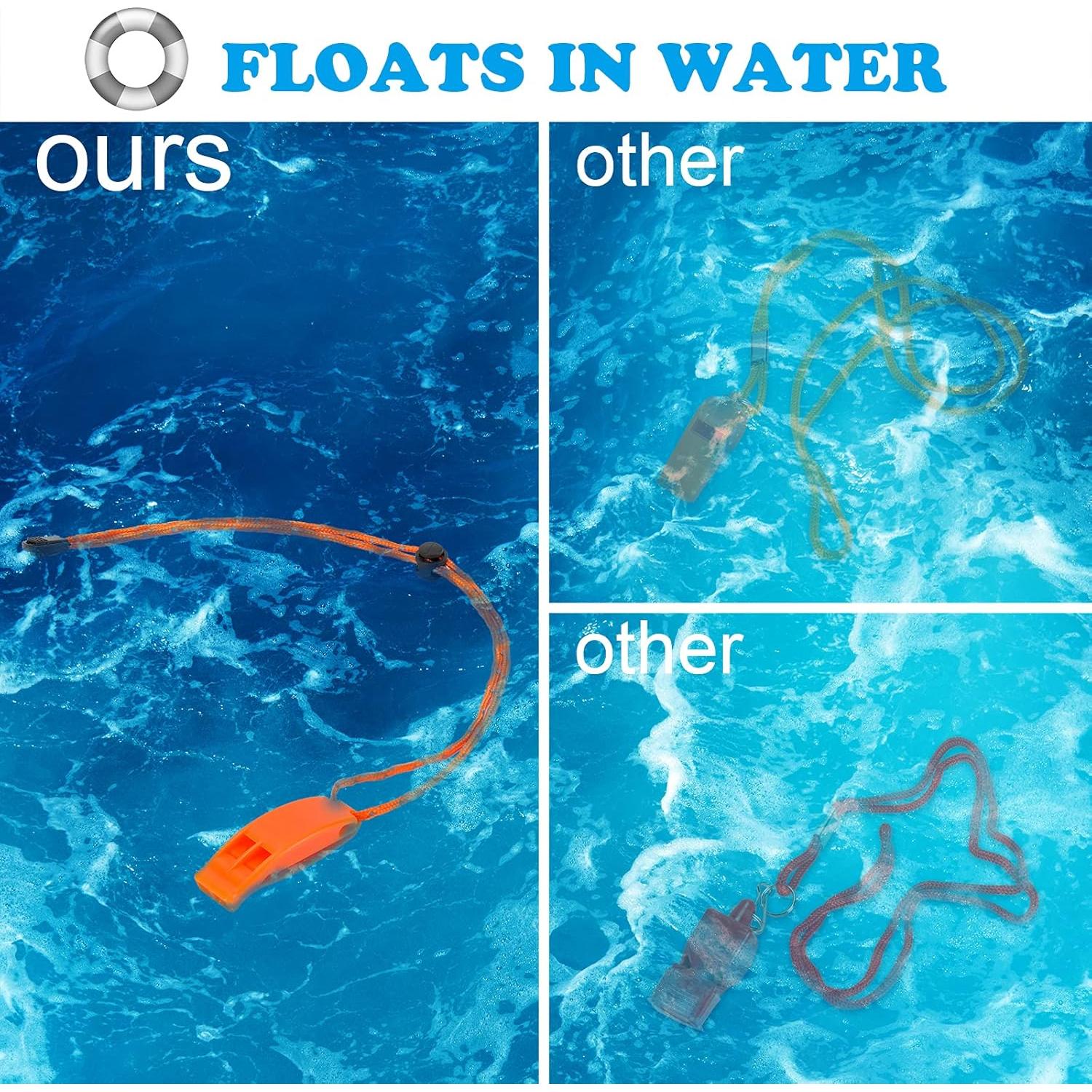 Silbato de Emergencia Hipat Naranja Flotante 120 dB