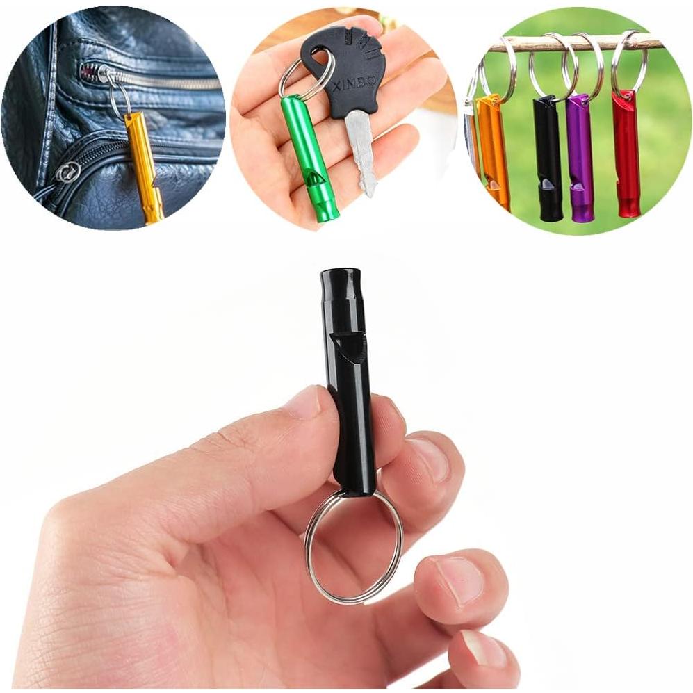 Silbato de Emergencia Tergy 100 Piezas Aluminio para Camping