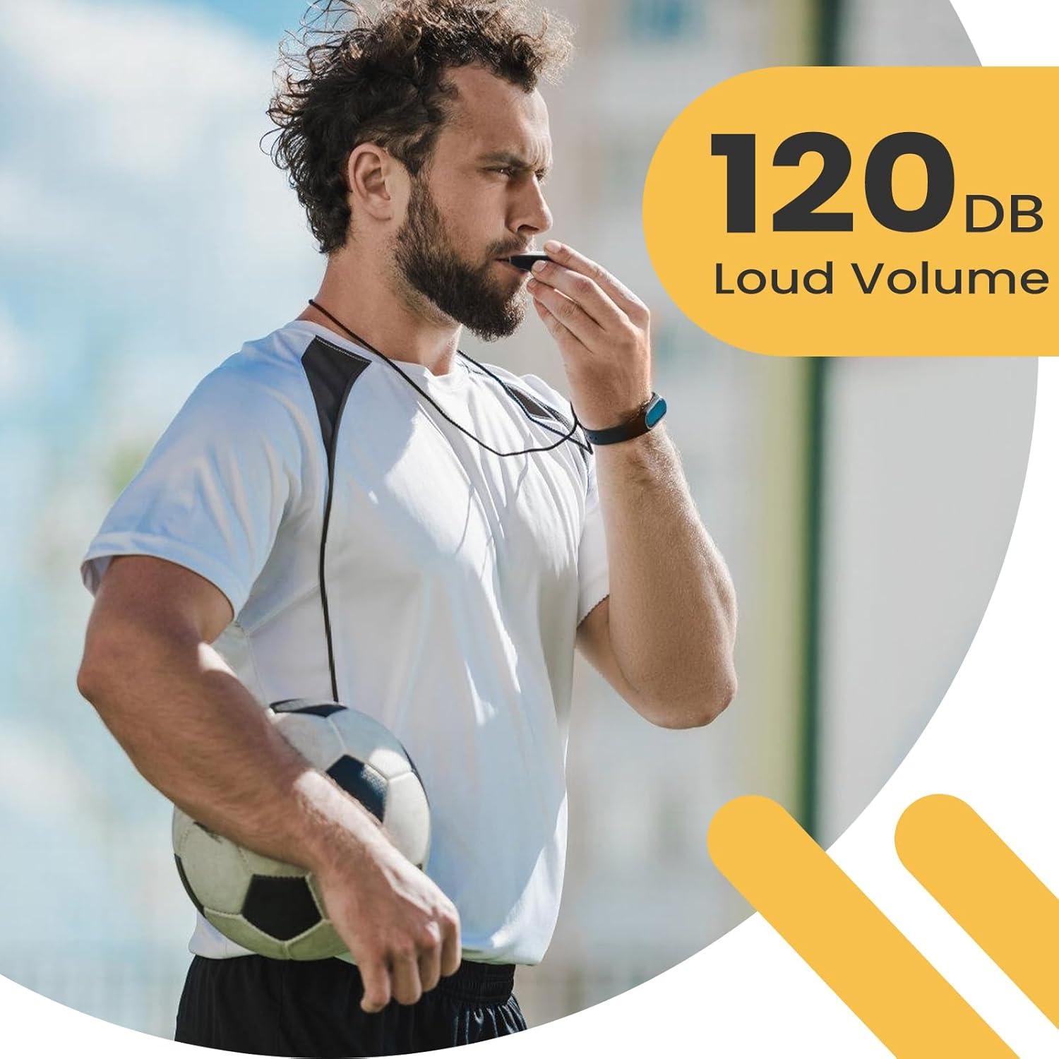 Silbatos Deportivos JKQAGD 2PCS con Cordón - Sonido Fuerte 120dB