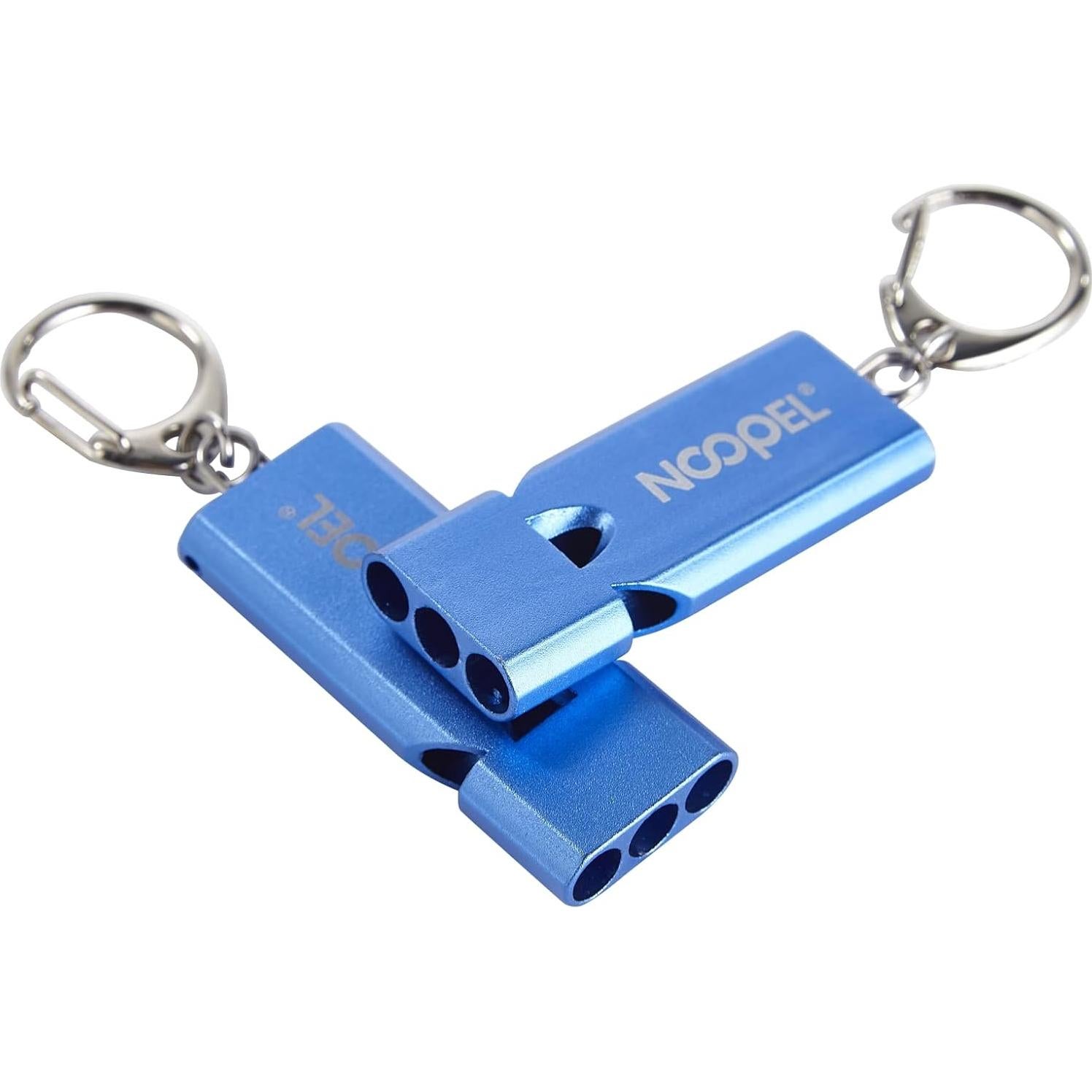Silbato de Emergencia Noopel 2 Unidades con Cordón y Llavero