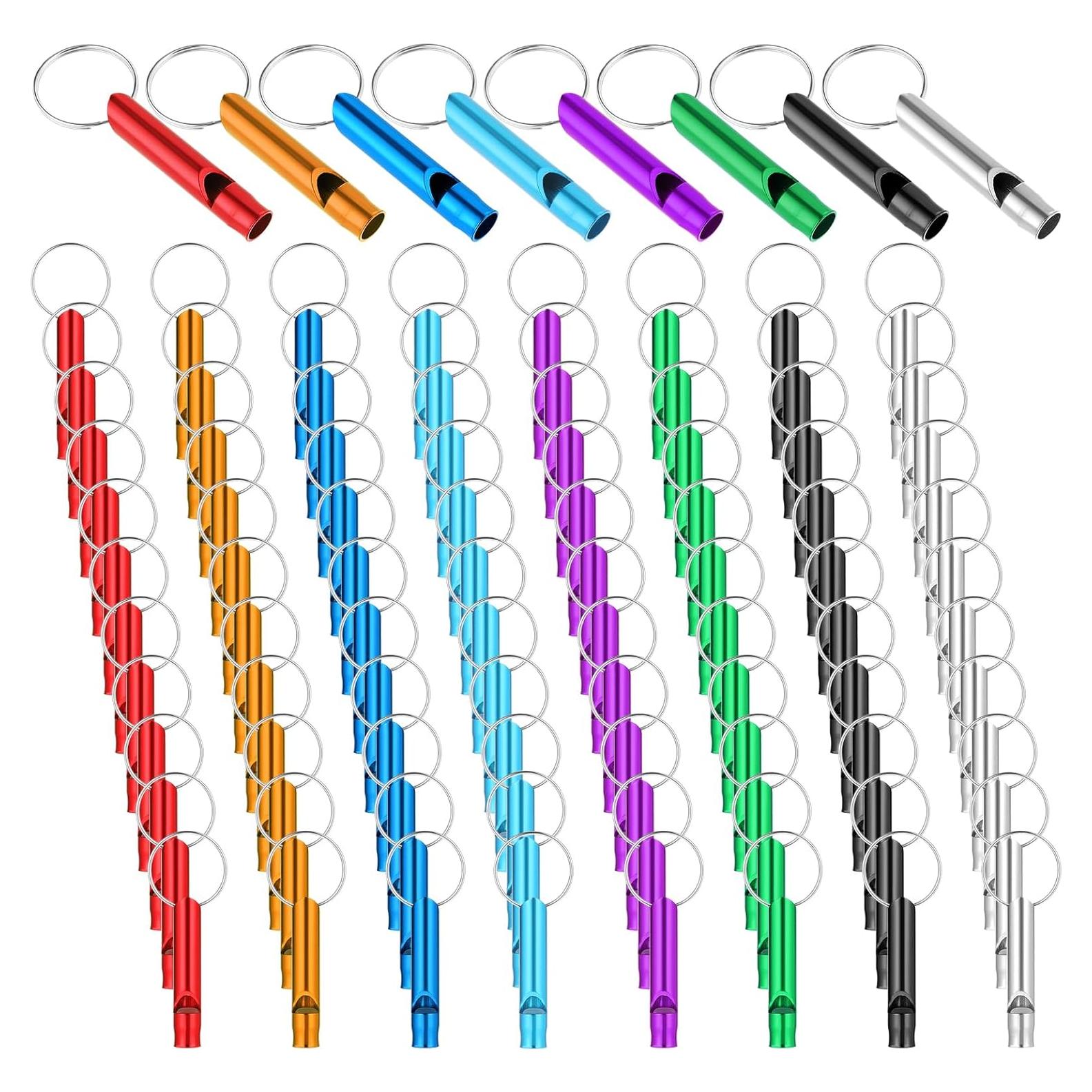 200 Silbatos de Emergencia Aluminio JJUNW para Camping y Deportes