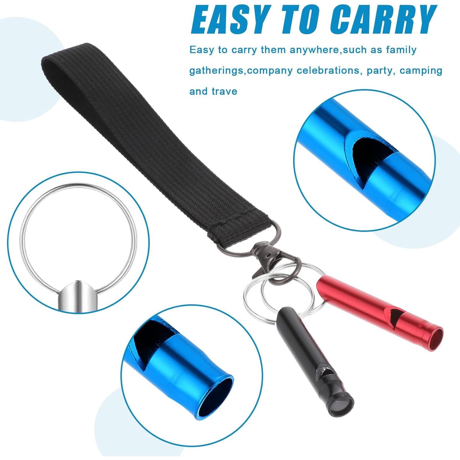 200 Silbatos de Emergencia Aluminio JJUNW para Camping y Deportes