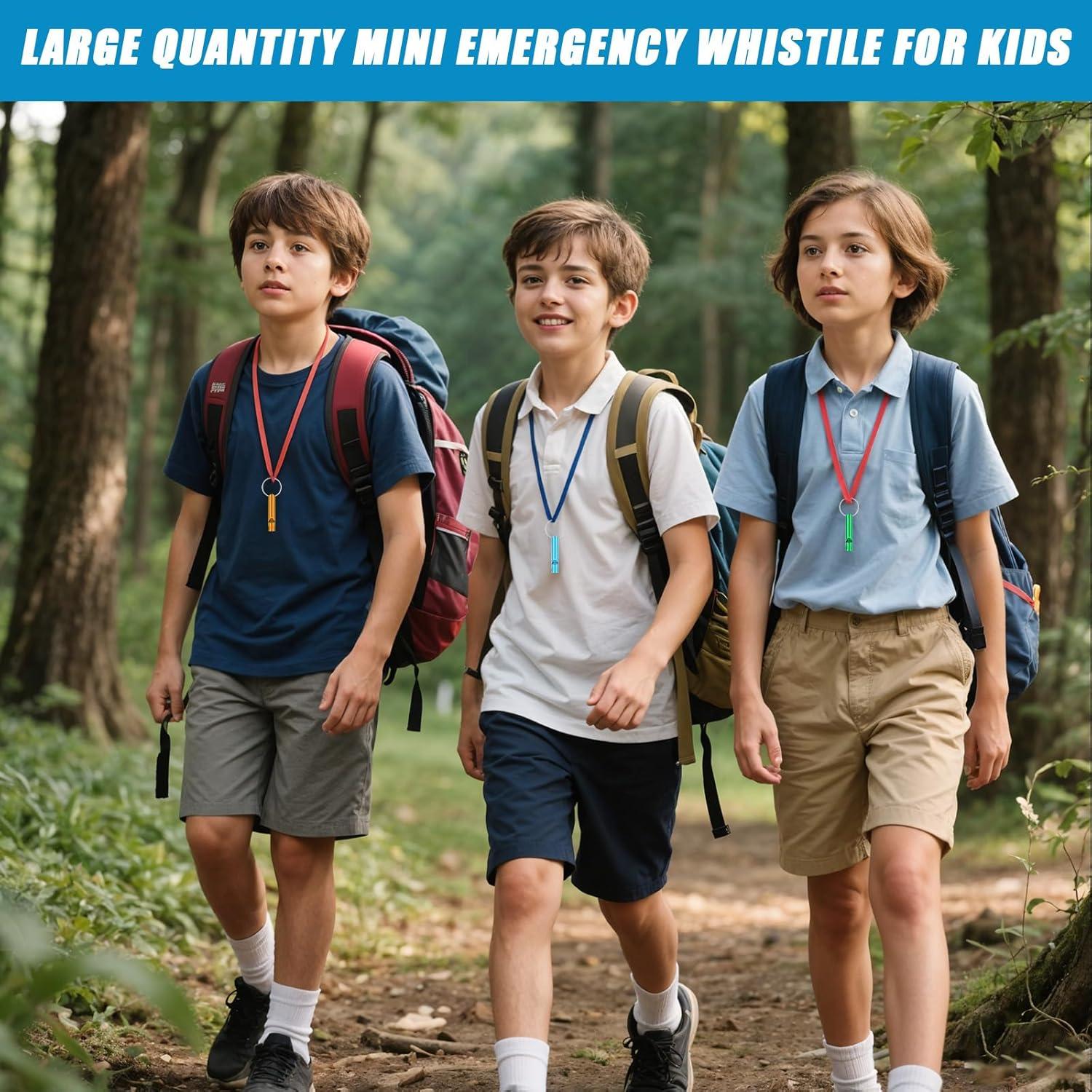 200 Silbatos de Emergencia Aluminio JJUNW para Camping y Deportes