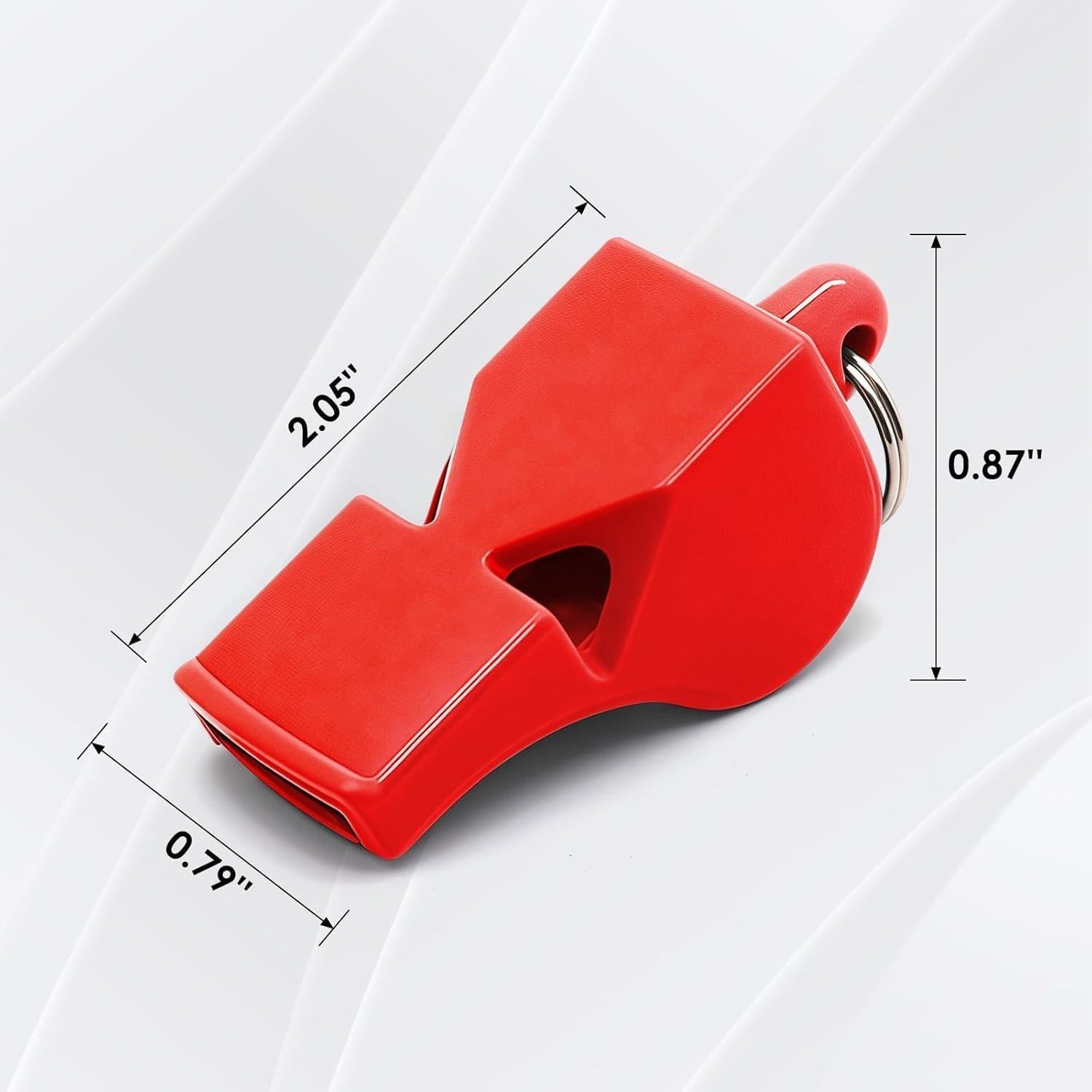 Silbato de Emergencia Rojo smrtcol 120dB con Cordón