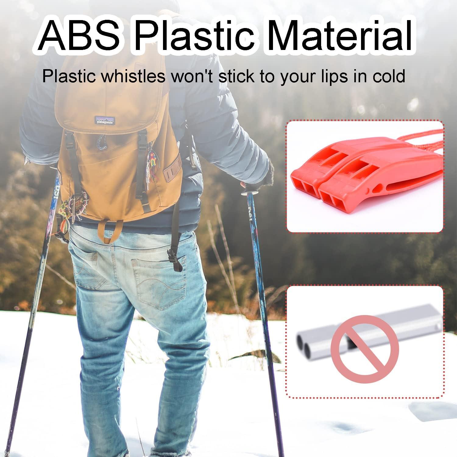 Paquete de 4 Silbatos de Emergencia CooBigo Naranja