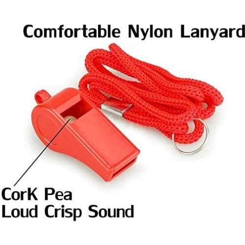 Silbato de Emergencia Fya Rojo 2PCS con Cordón Nylon 120dB