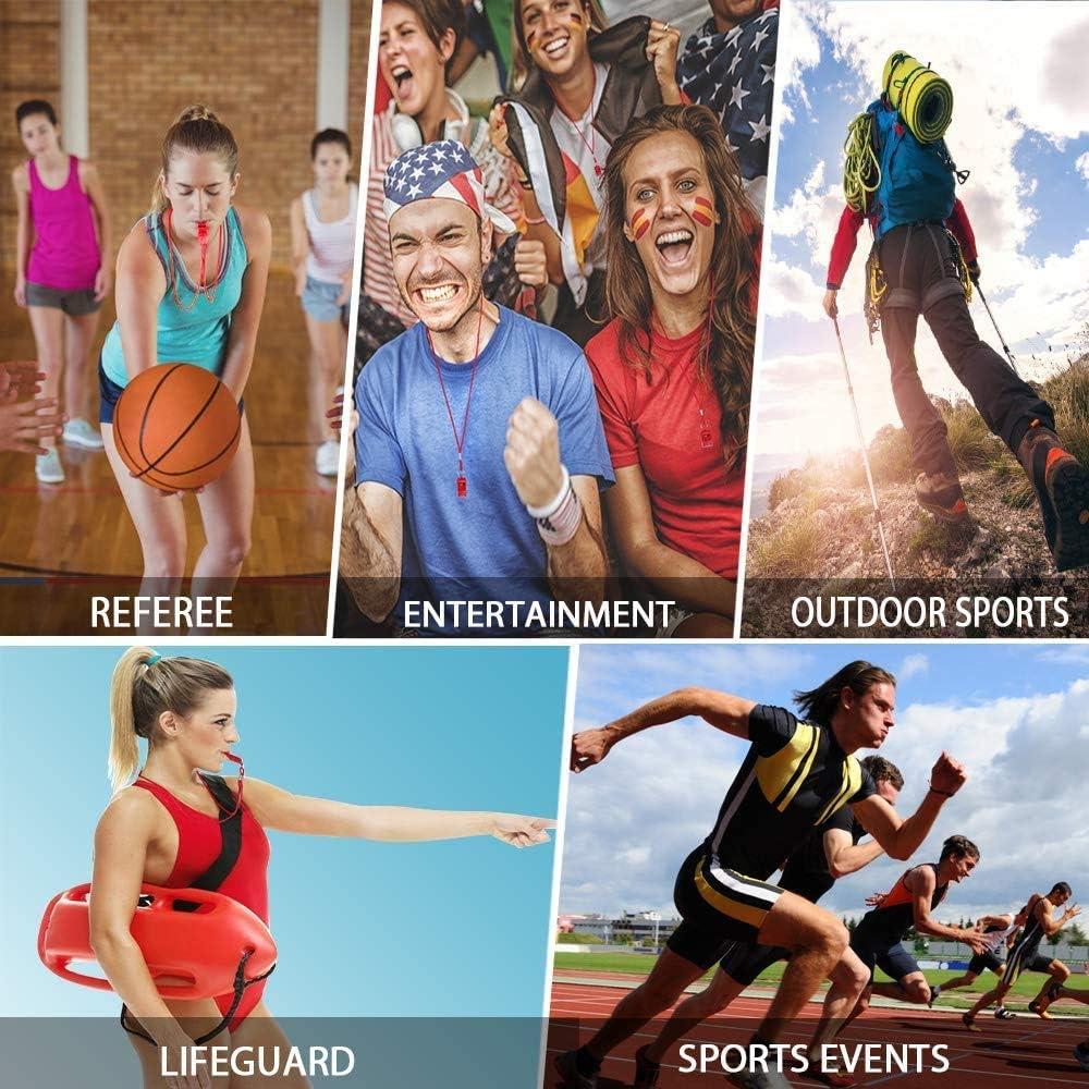 Silbato de Emergencia Fya Rojo 2PCS con Cordón Nylon 120dB