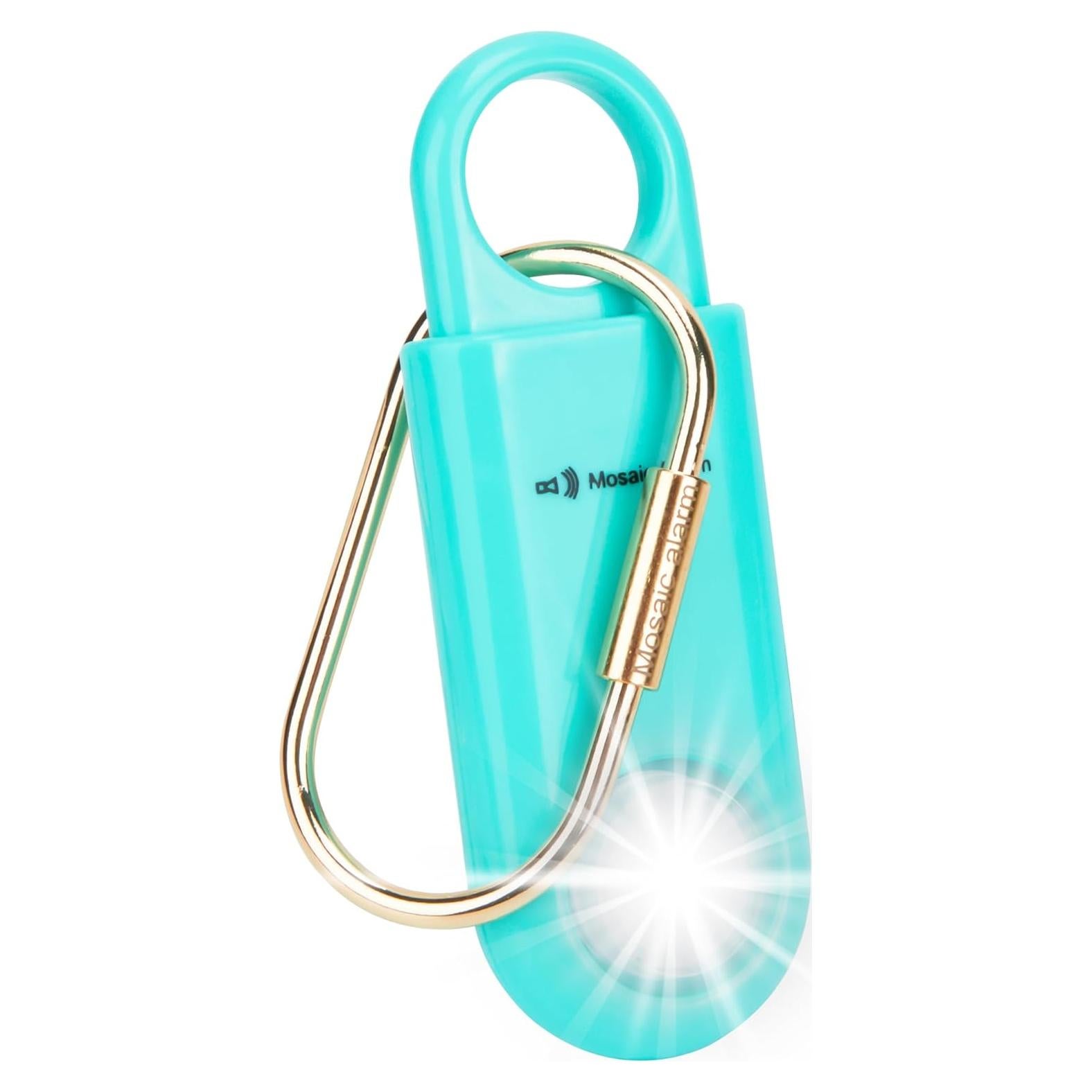 Alarma Personal de Seguridad 130dB con Luz Estroboscópica Aqua