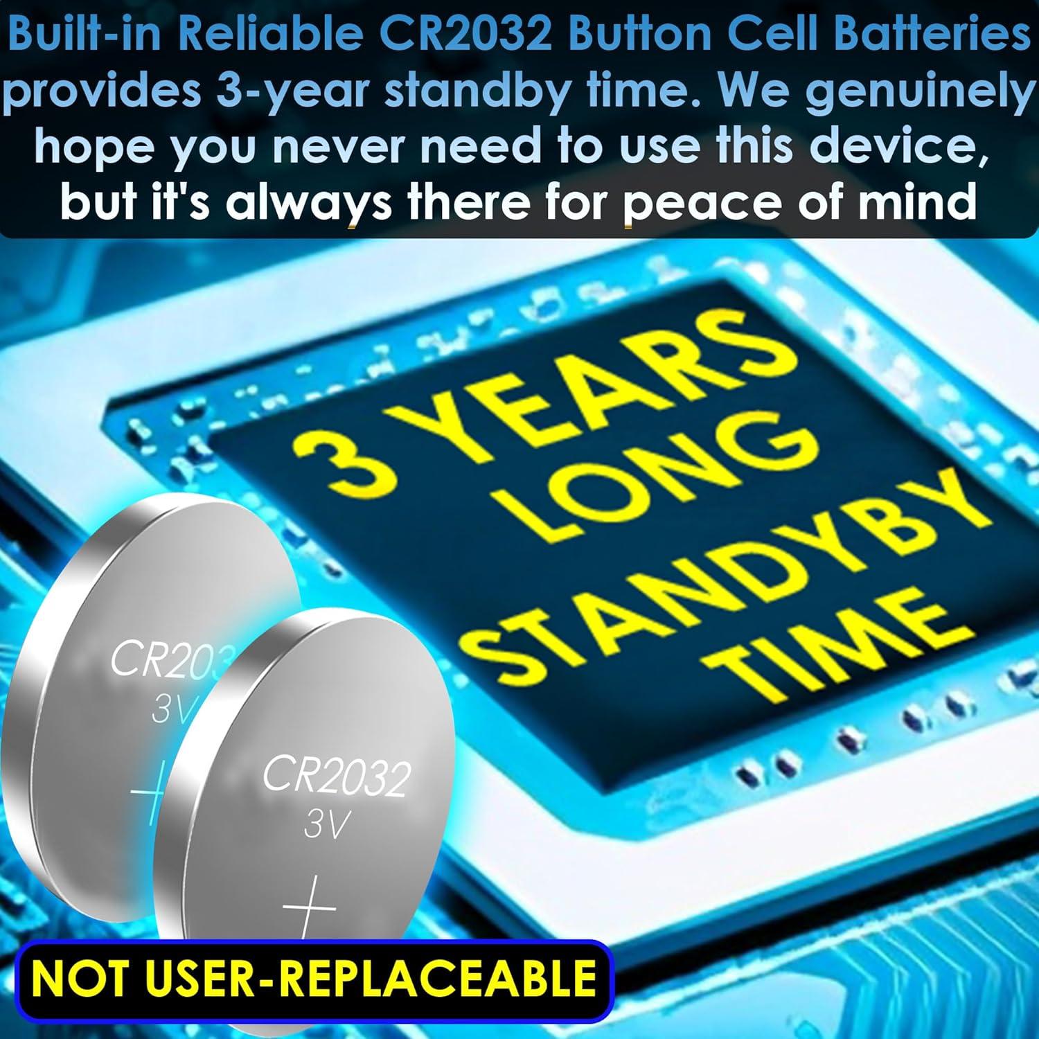 Alarma Personal de Seguridad 130dB con Luz Estroboscópica Aqua