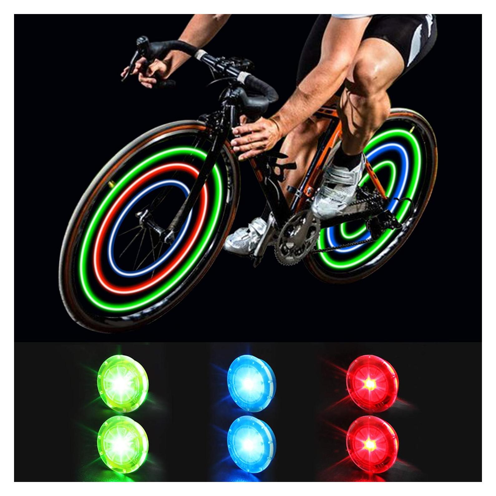 Luces de Rueda de Bicicleta MapleSeeker Multicolor IP67