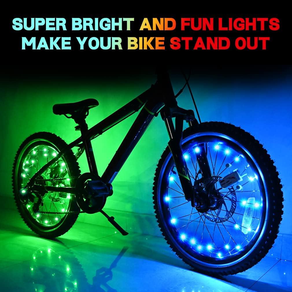 Luces LED para Ruedas de Bicicleta TINANA 2 Paquete Impermeables
