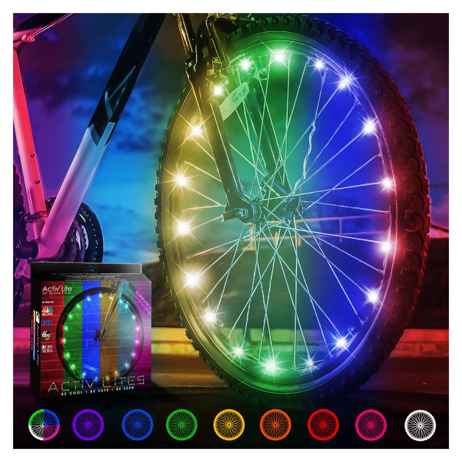 Luces LED para Ruedas de Bicicleta Activ Life - Cambio de Color