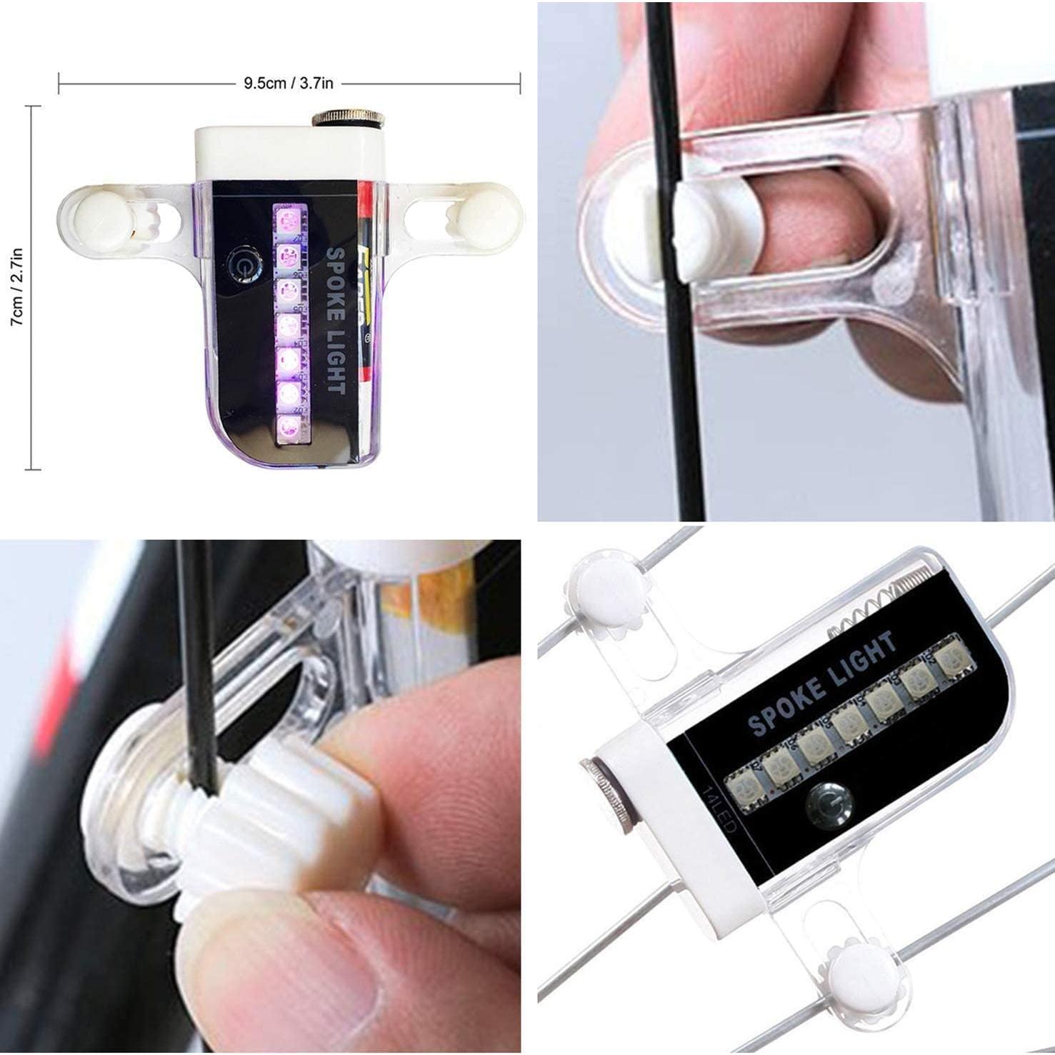 Luces LED para Ruedas de Bicicleta Dorras - Paquete de 2, Impermeables