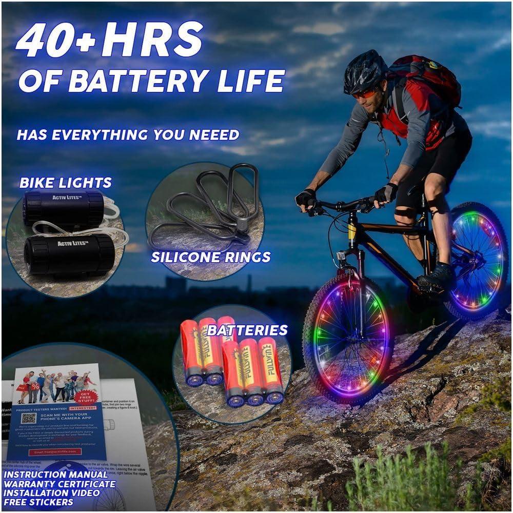Luces LED para Ruedas de Bicicleta Activ Life - Paquete de 2