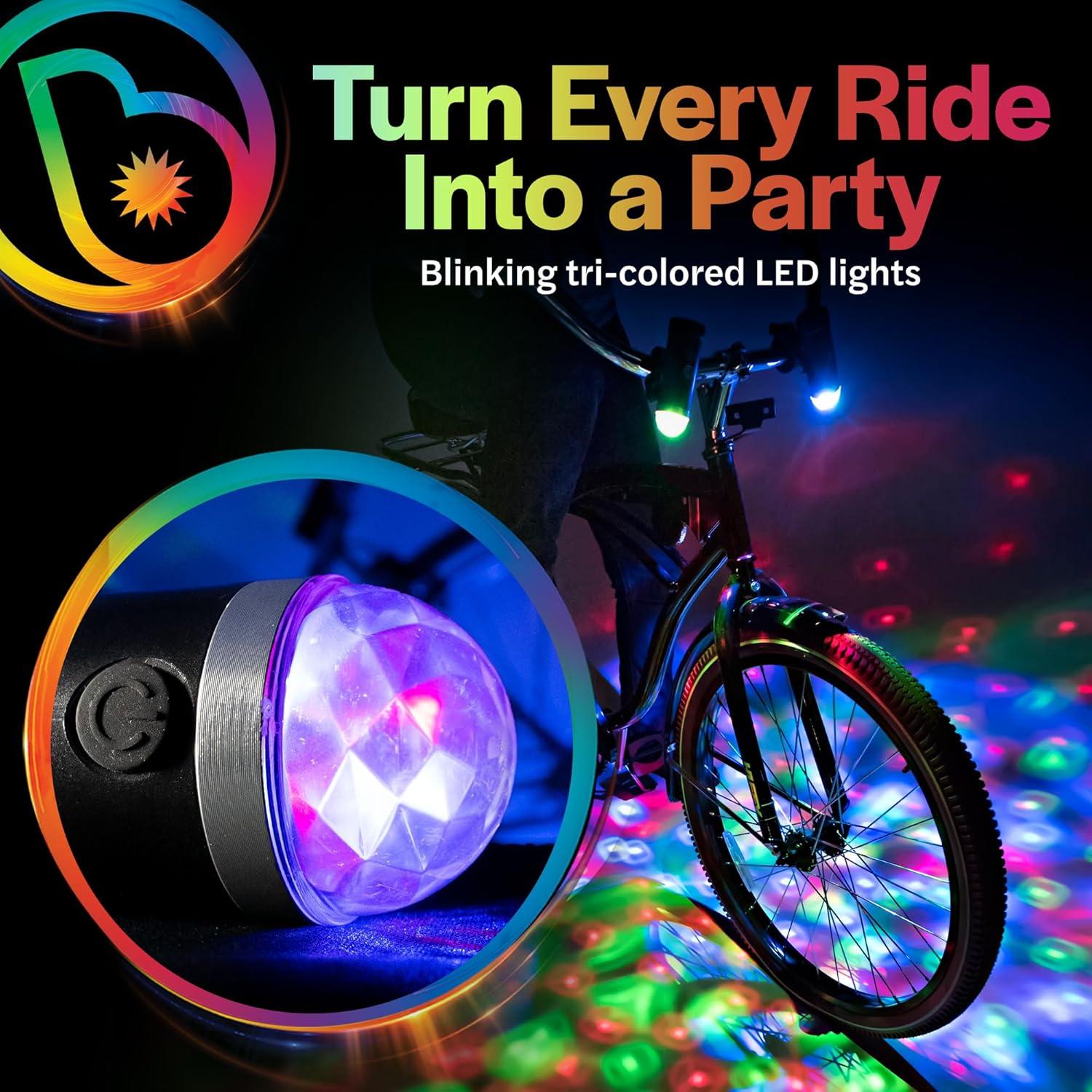 Luz LED Disco para Bicicleta Brightz CruzinBrightz - Tricolor
