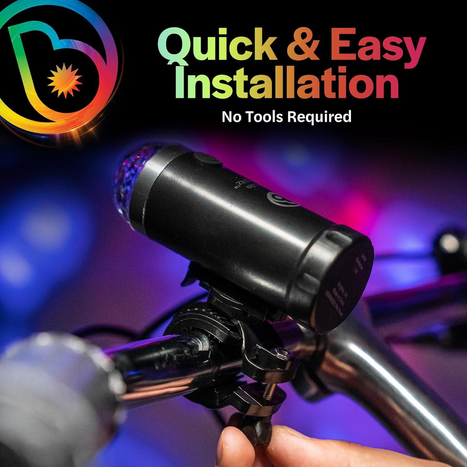 Luz LED Disco para Bicicleta Brightz CruzinBrightz - Tricolor