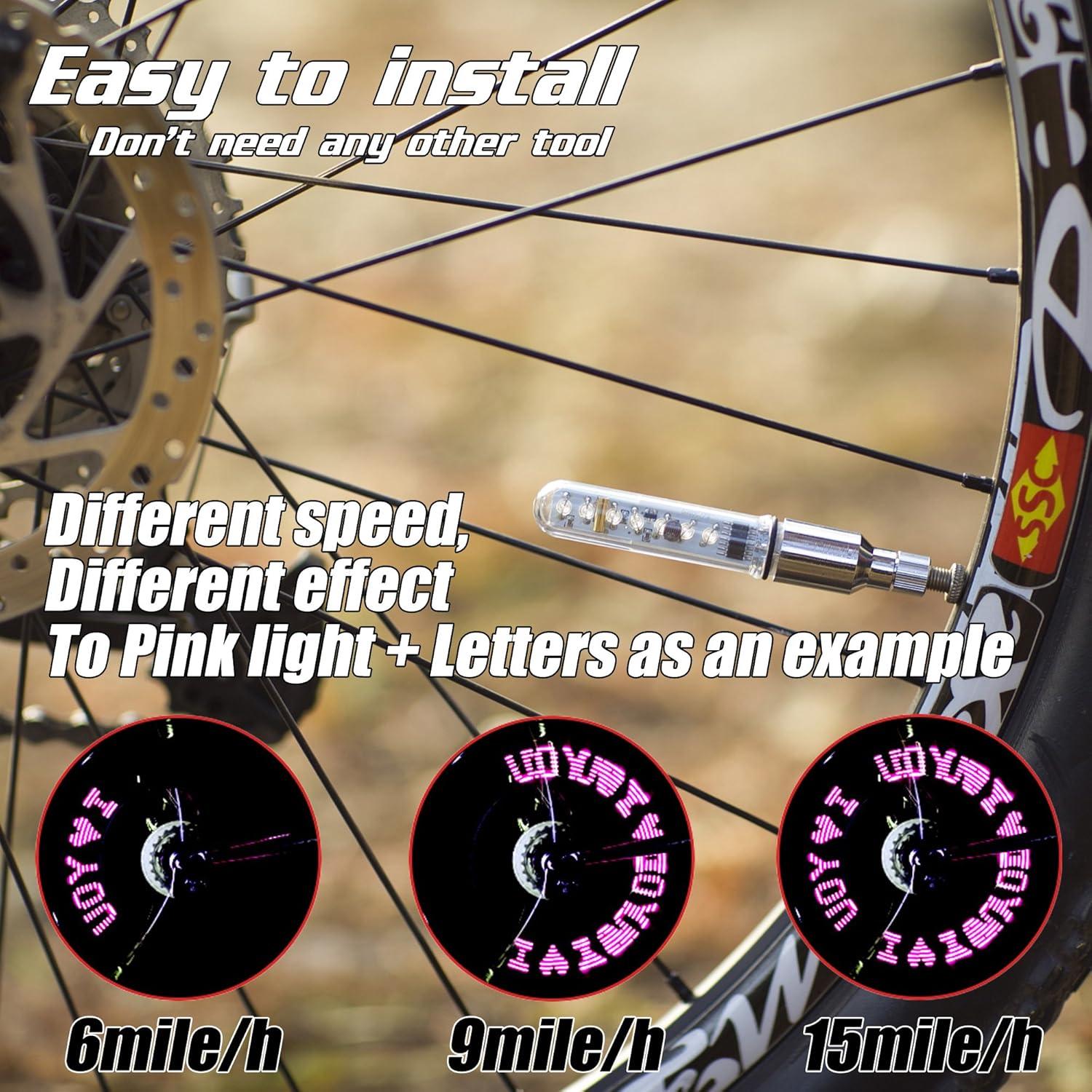 Luces LED para Ruedas de Bicicleta DAWAY A08 - Impermeables