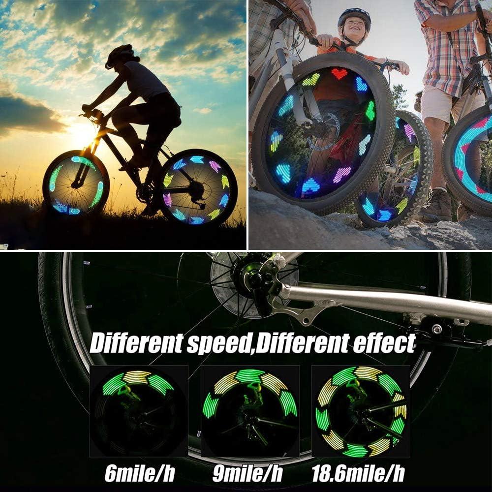 Luces de Rueda LED Recargables Solhice para Bicicleta - 30 Patrones