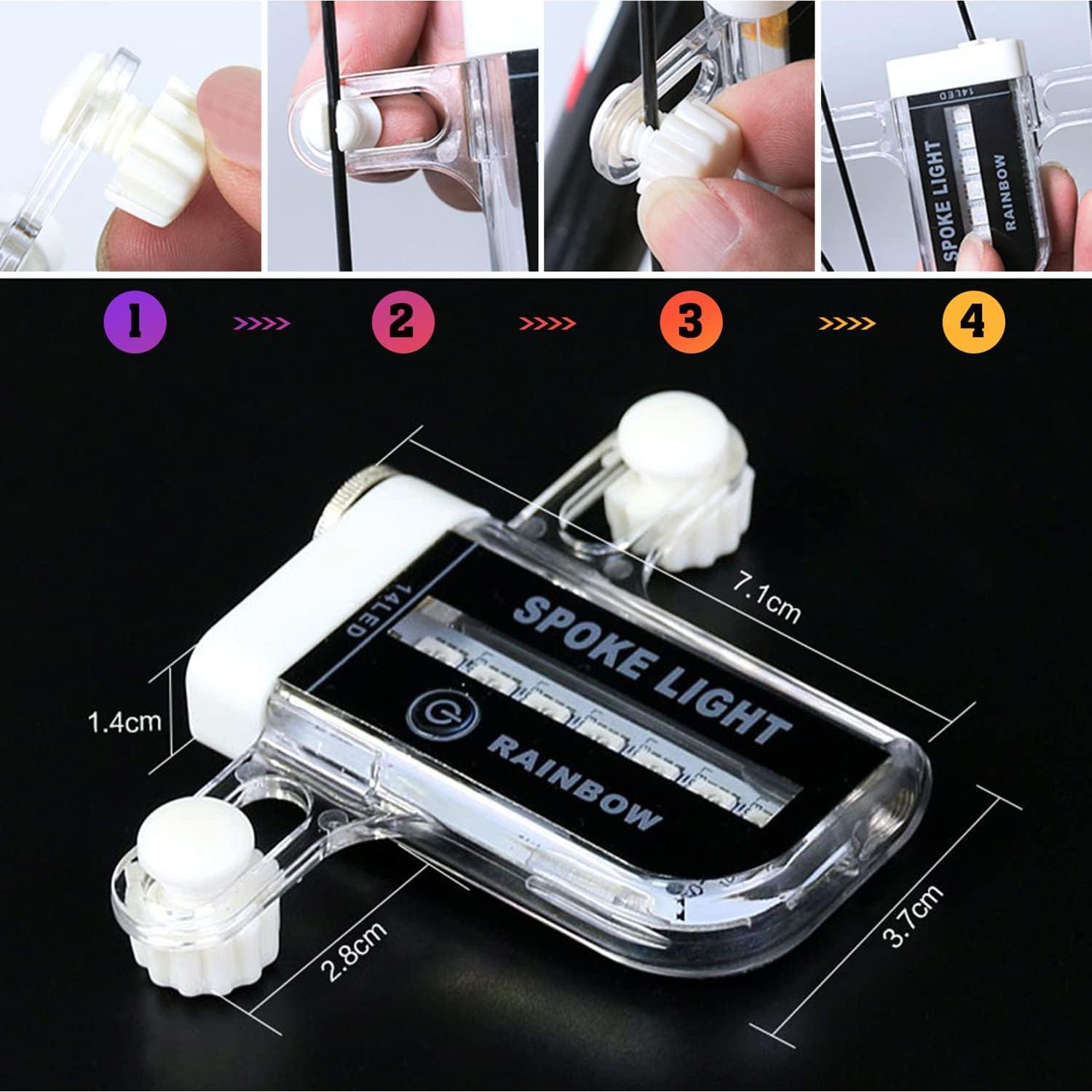 Luces de Rueda de Bicicleta LED Tandarui 14 LEDs Impermeables