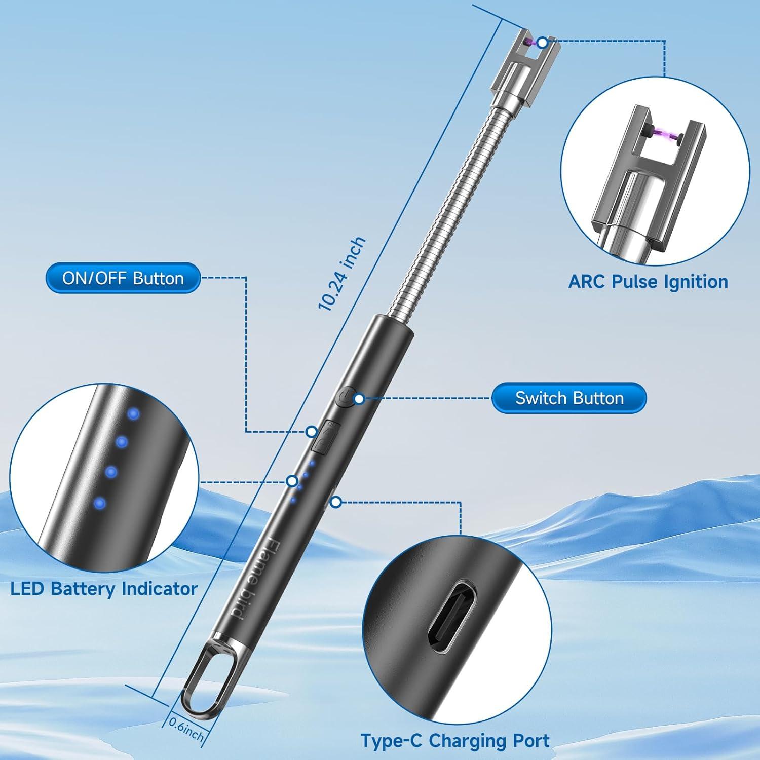 Encendedor eléctrico recargable USB Flame Bird 2 unidades