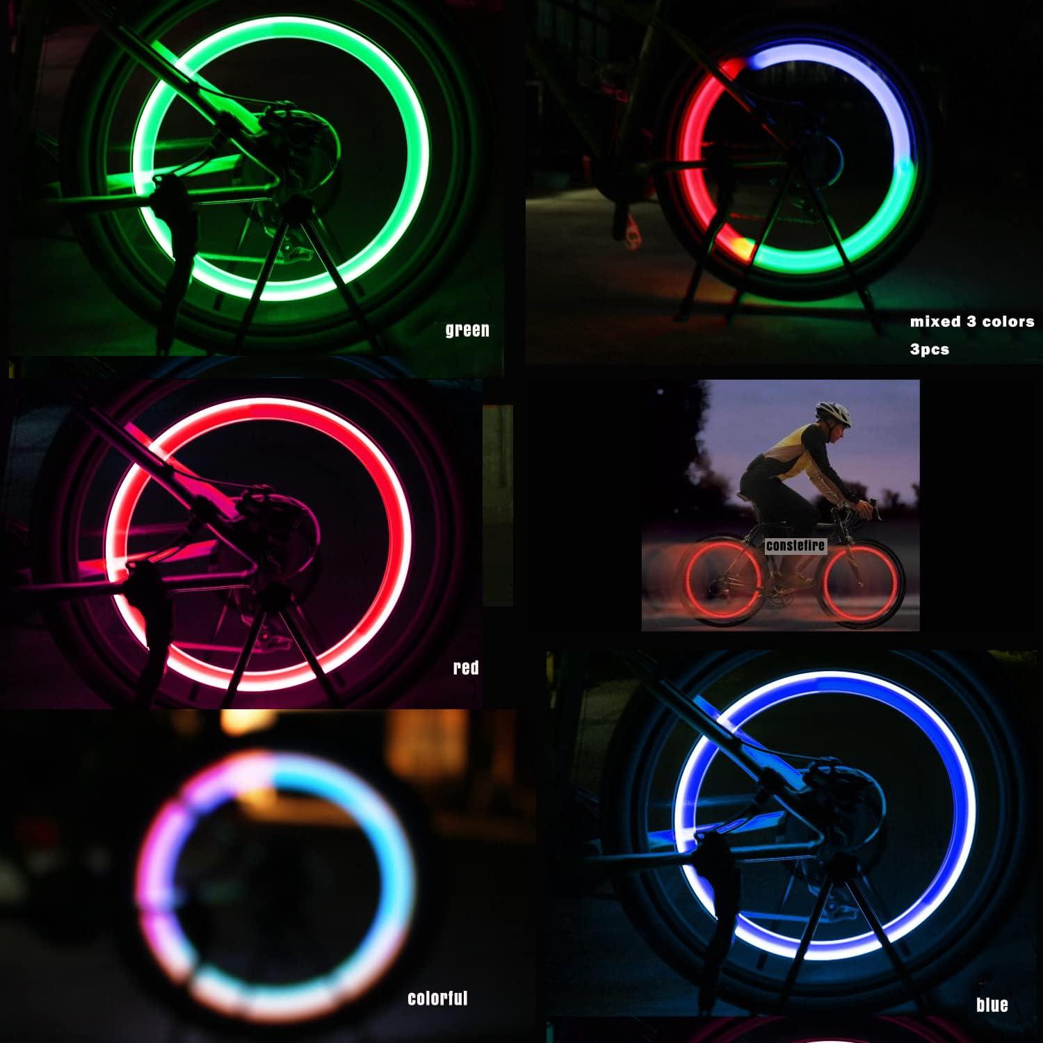 5 Luces LED para Rueda de Bicicleta Constefire, Impermeables