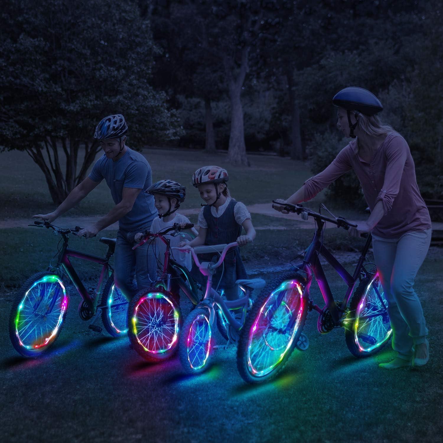 Luces LED para Ruedas de Bicicleta Lejorain - 2 Piezas Multicolor