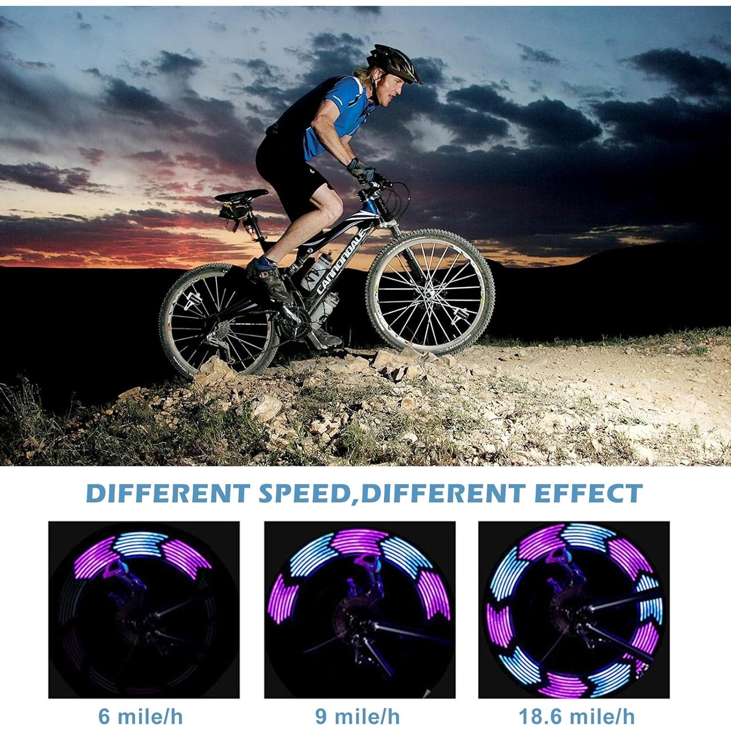 Luces de Rueda LED Recargables PETSTIBLE - 30 Patrones, 2 Modos