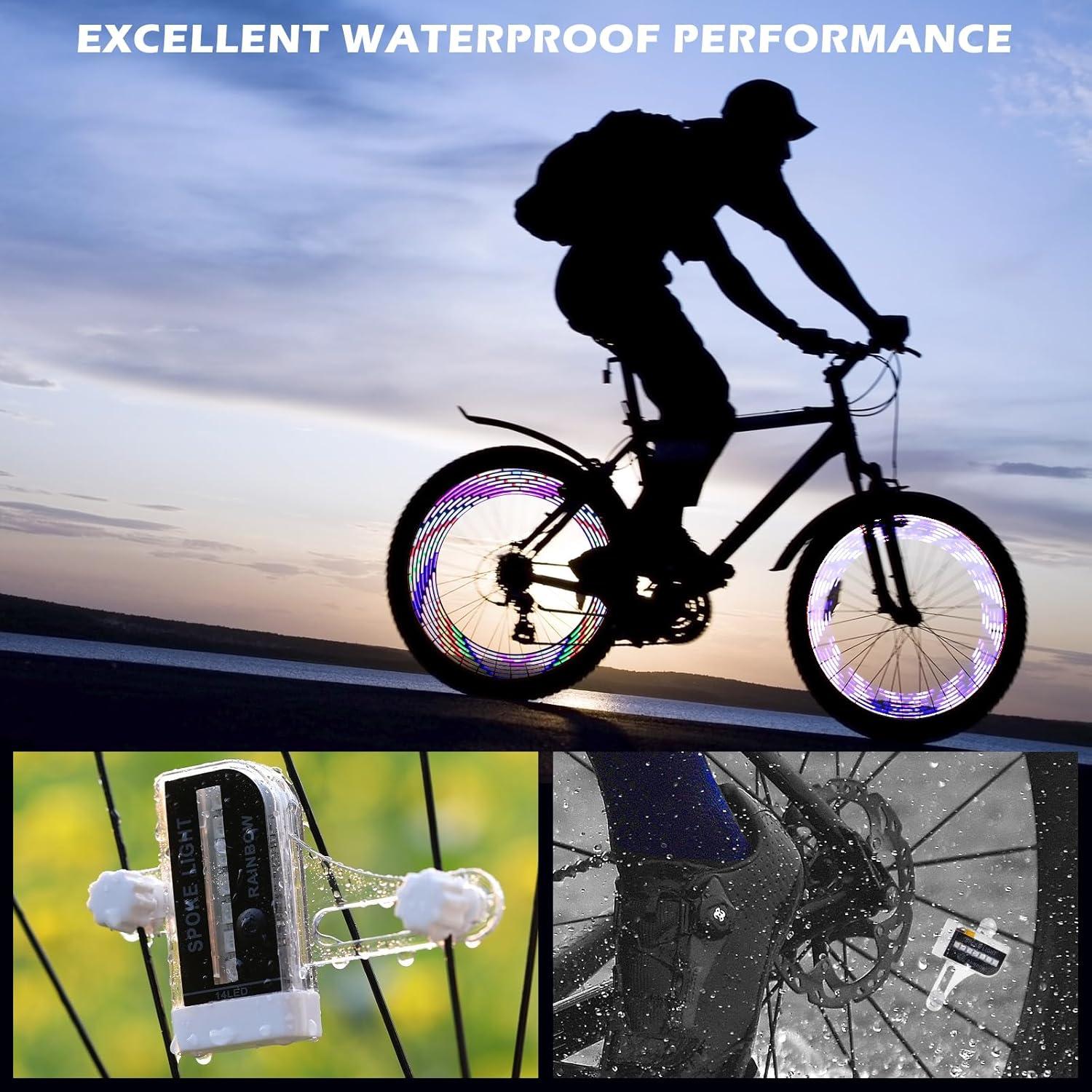 Luces de Rueda LED Recargables PETSTIBLE - 30 Patrones, 2 Modos