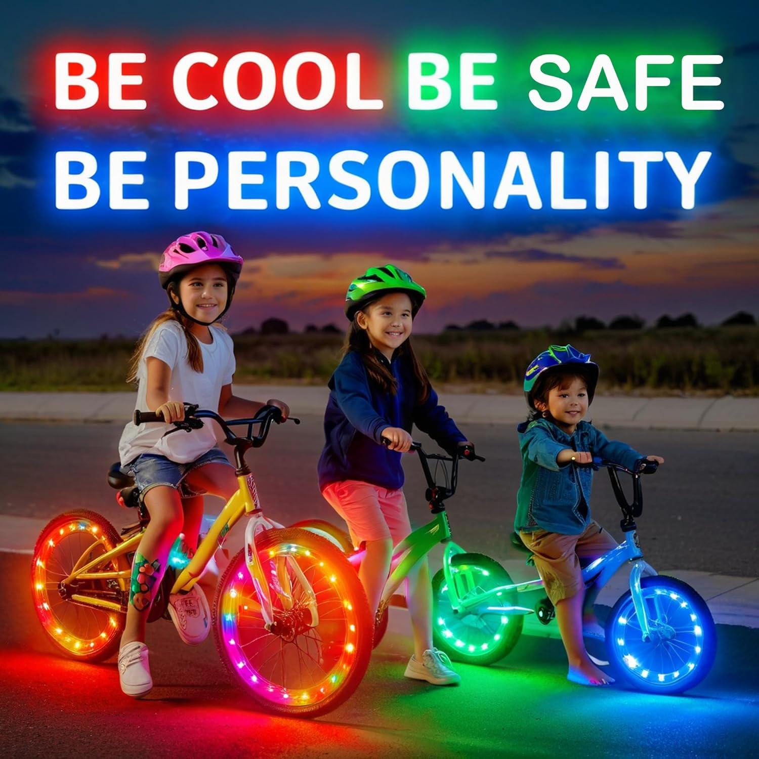 Luces LED para Ruedas de Bicicleta KIRIKIT - Paquete de 2, IP65