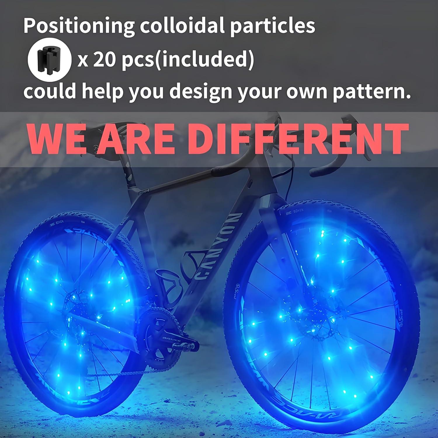 Luces LED para Ruedas de Bicicleta KIRIKIT - Paquete de 2, IP65