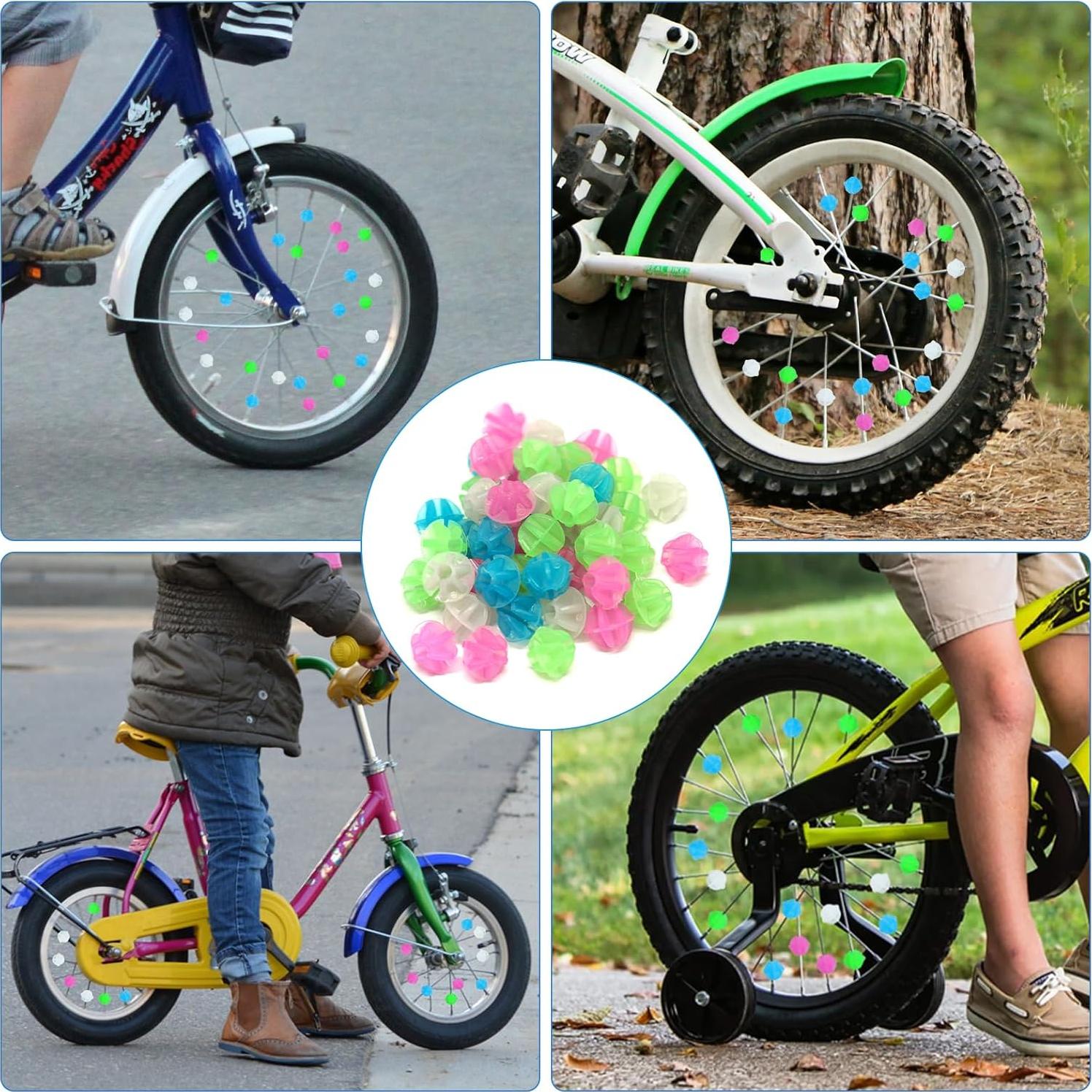 144 Perlas de Radios de Bicicleta ZooviHyvi Multicolor