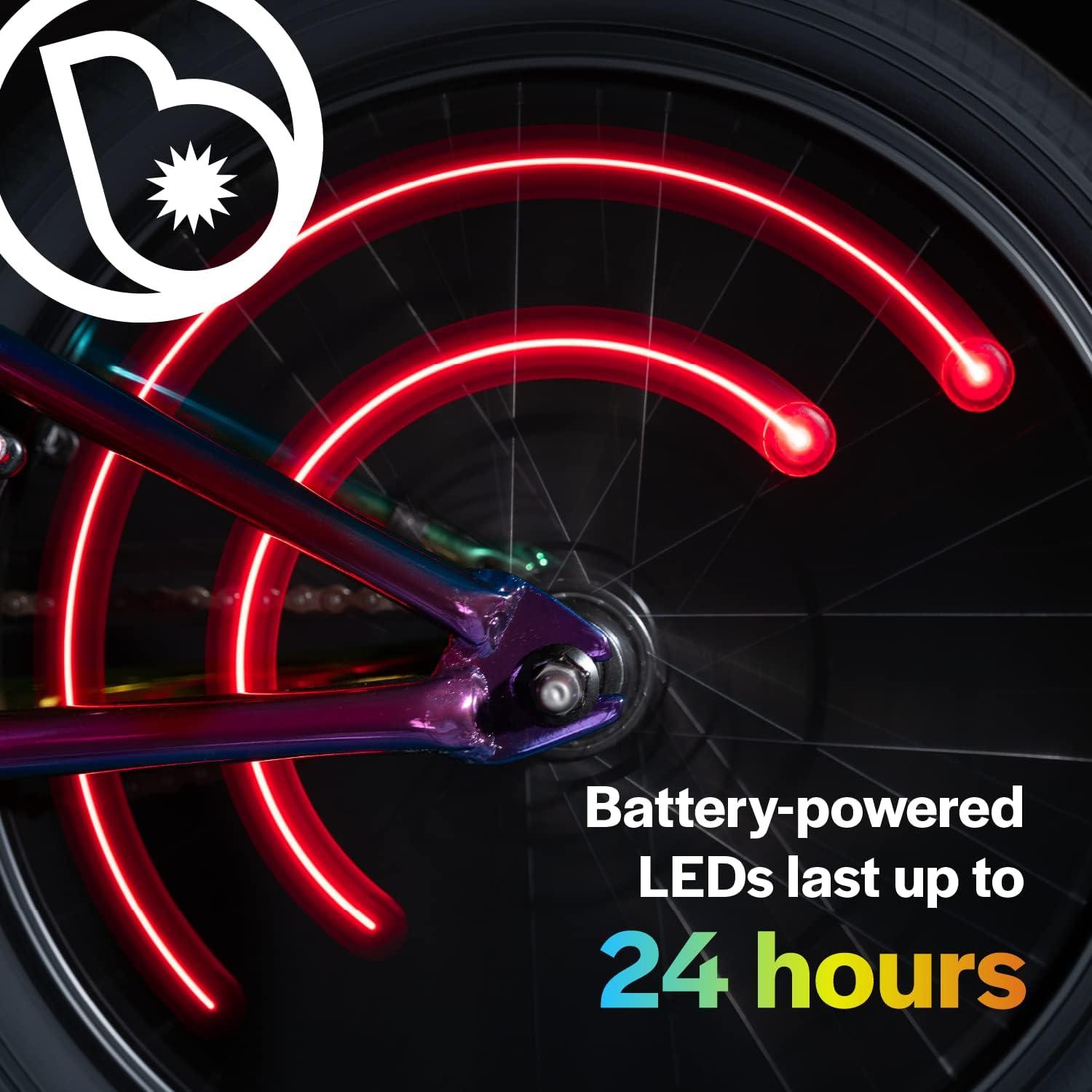 Luces LED para Radios de Bicicleta Brightz Orbit - Rojo