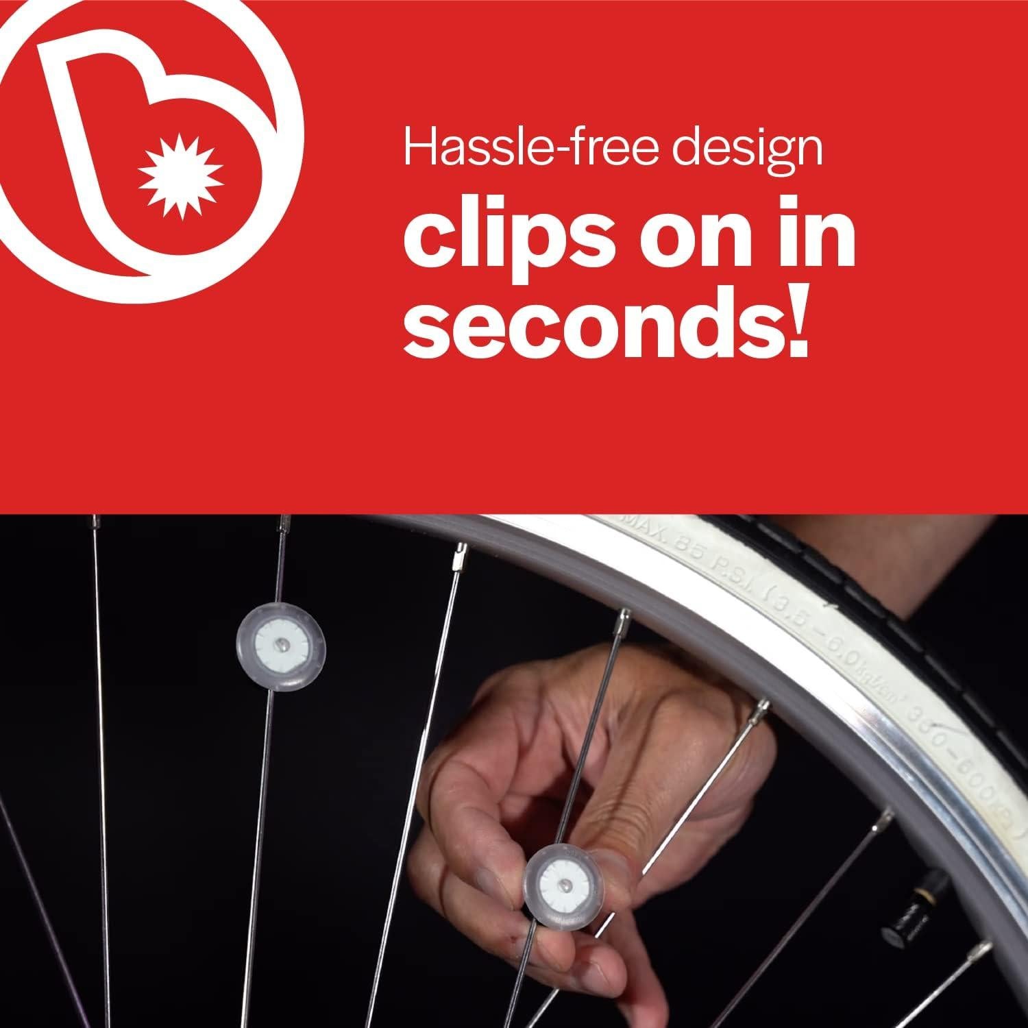 Luces LED para Radios de Bicicleta Brightz Orbit - Rojo