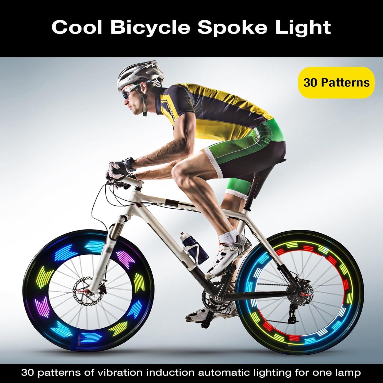 Luces de Radios de Bicicleta BOBILIFE LED Recargables IPX5