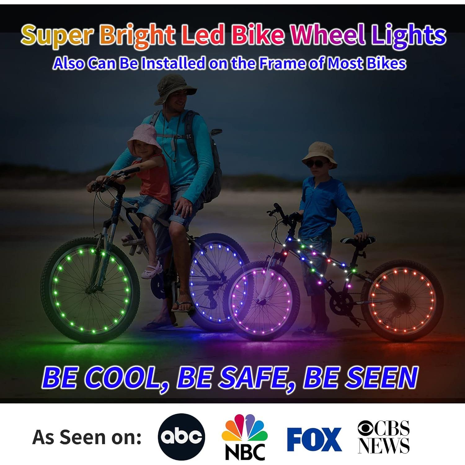 Luces LED para Ruedas de Bicicleta DAWAY A01 - Impermeables