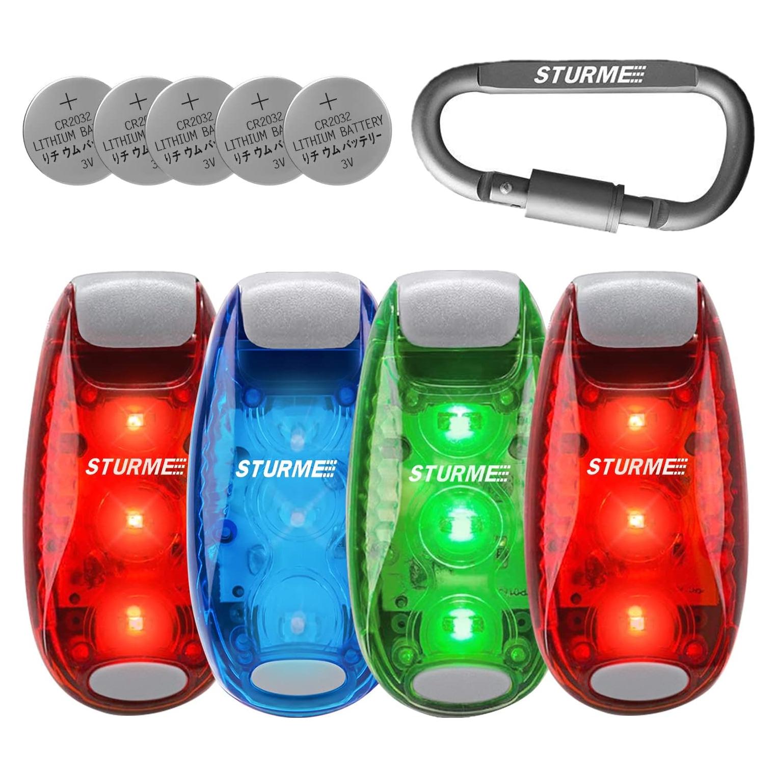 Luces de Seguridad LED STURME 4 Pack con Baterías y Clip
