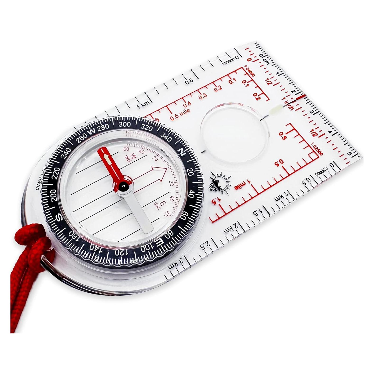 Brújula ProMap Sun Company - Ultraligera con Lupa 3X