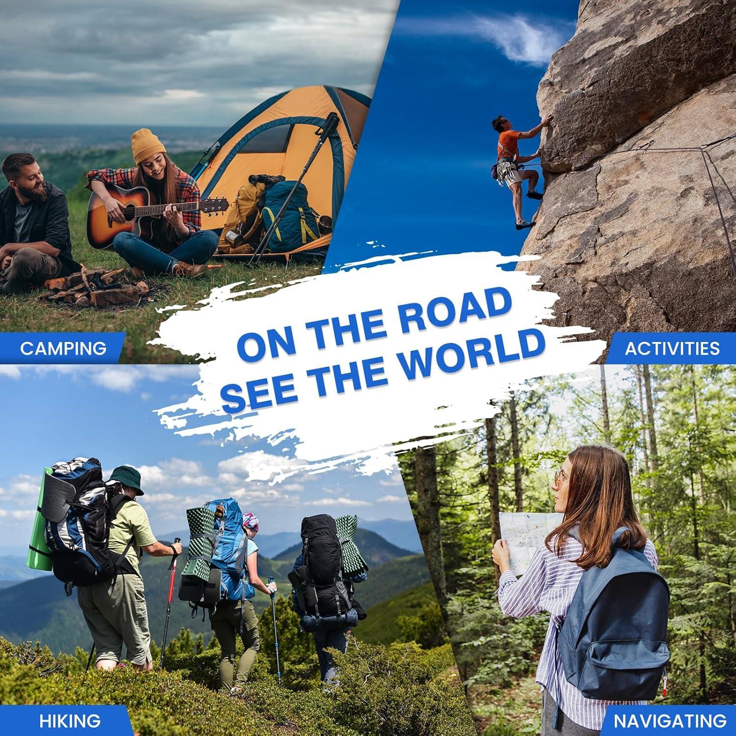 Brújula de Supervivencia Trcosenp para Senderismo 12x7cm