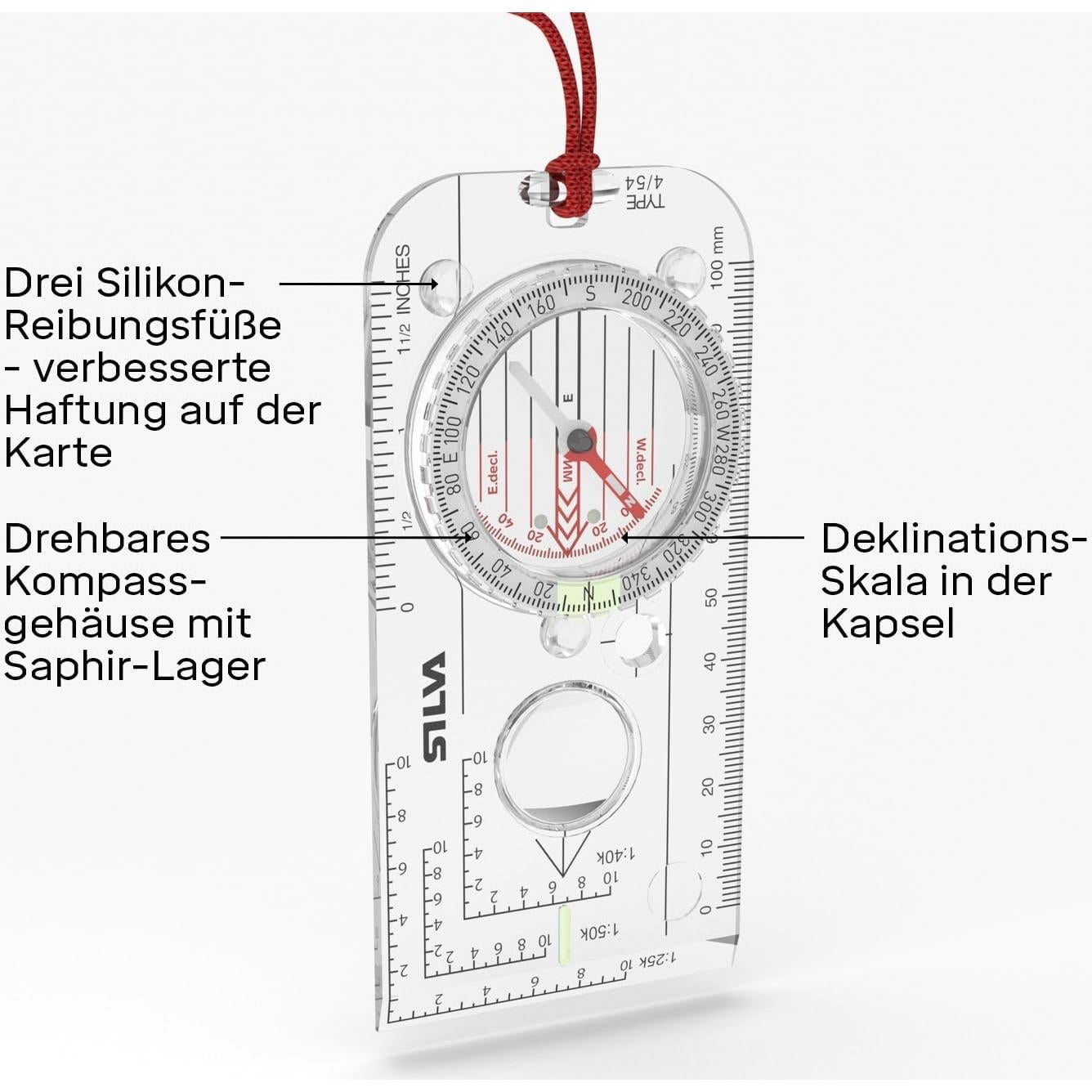 Brújula Silva Expedition 4 - Navegación Avanzada 1:25k, 1:40k, 1:50k
