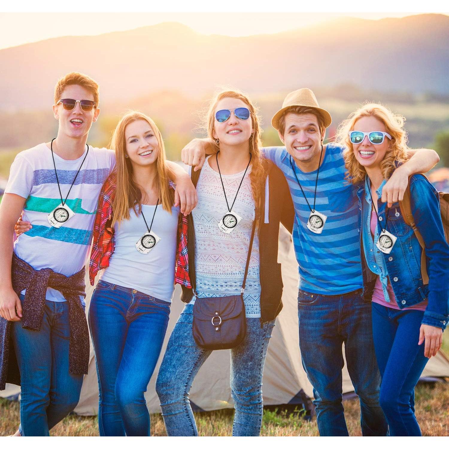 Brújula de Orientación BBTO 9 Piezas Impermeable para Senderismo