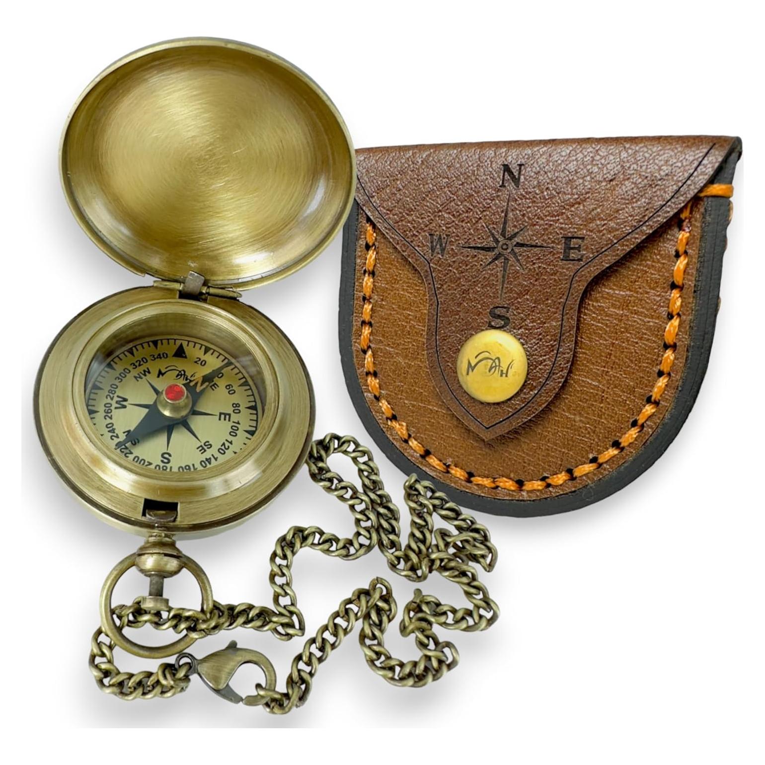 Brújula de Navegación Deportiva MAH de Latón Personalizada
