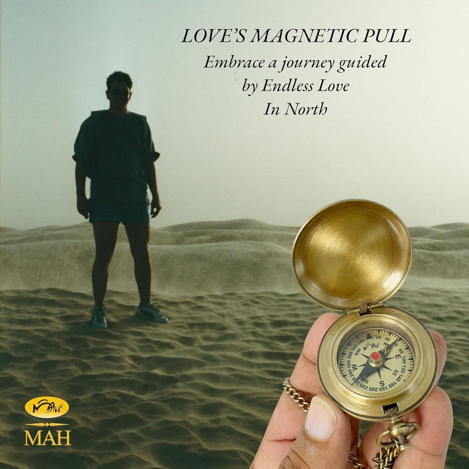 Brújula de Navegación Deportiva MAH de Latón Personalizada