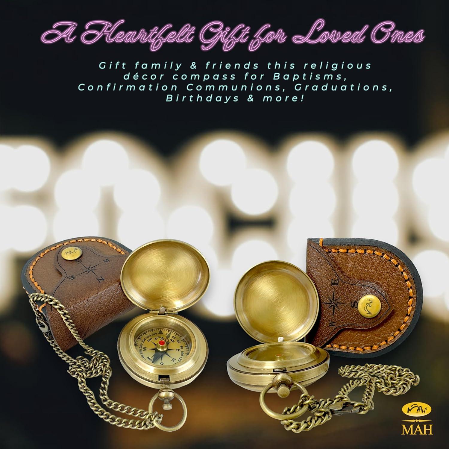 Brújula de Navegación Deportiva MAH de Latón Personalizada