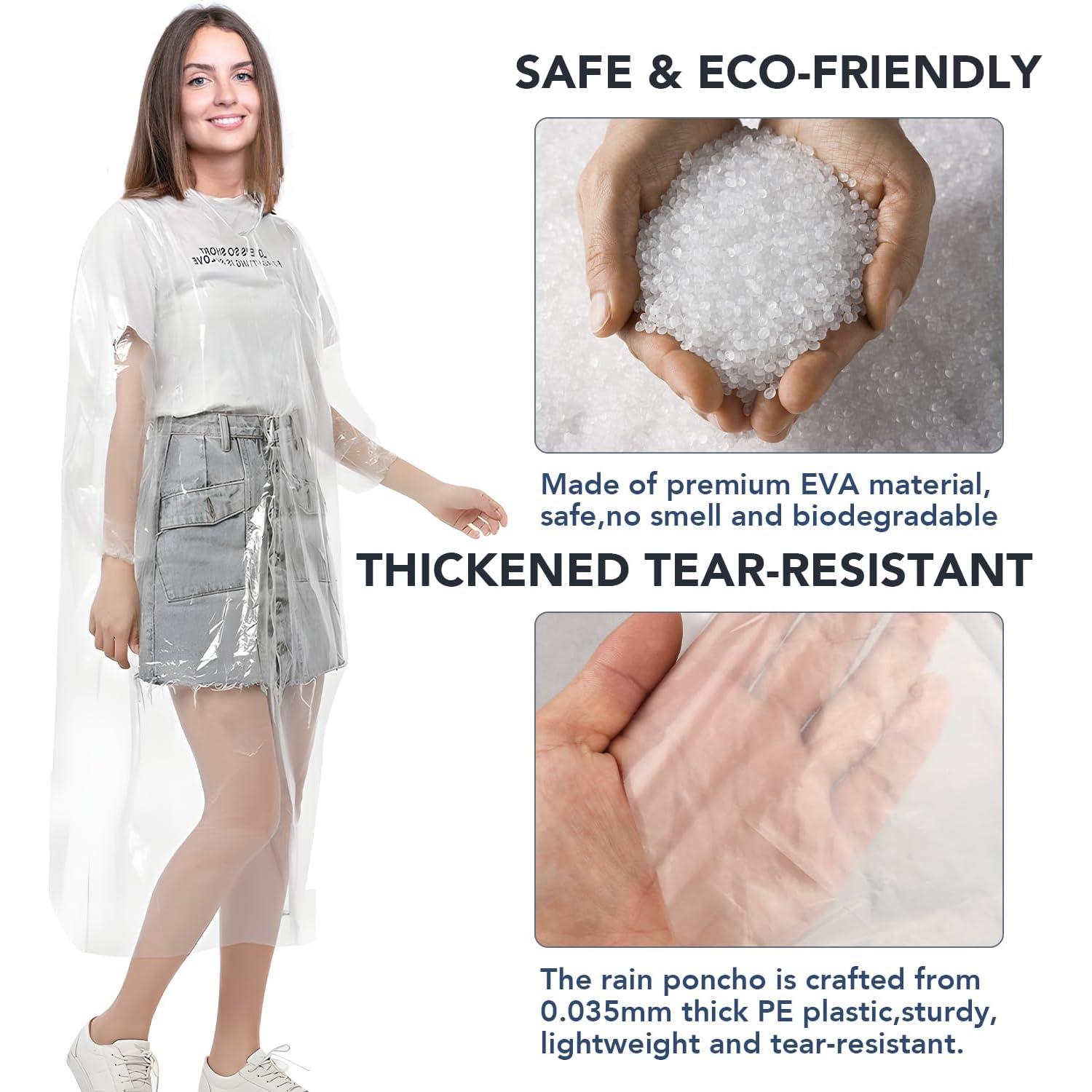 Ponchos de Lluvia VOISEN para Adultos - Paquete Familiar de 16