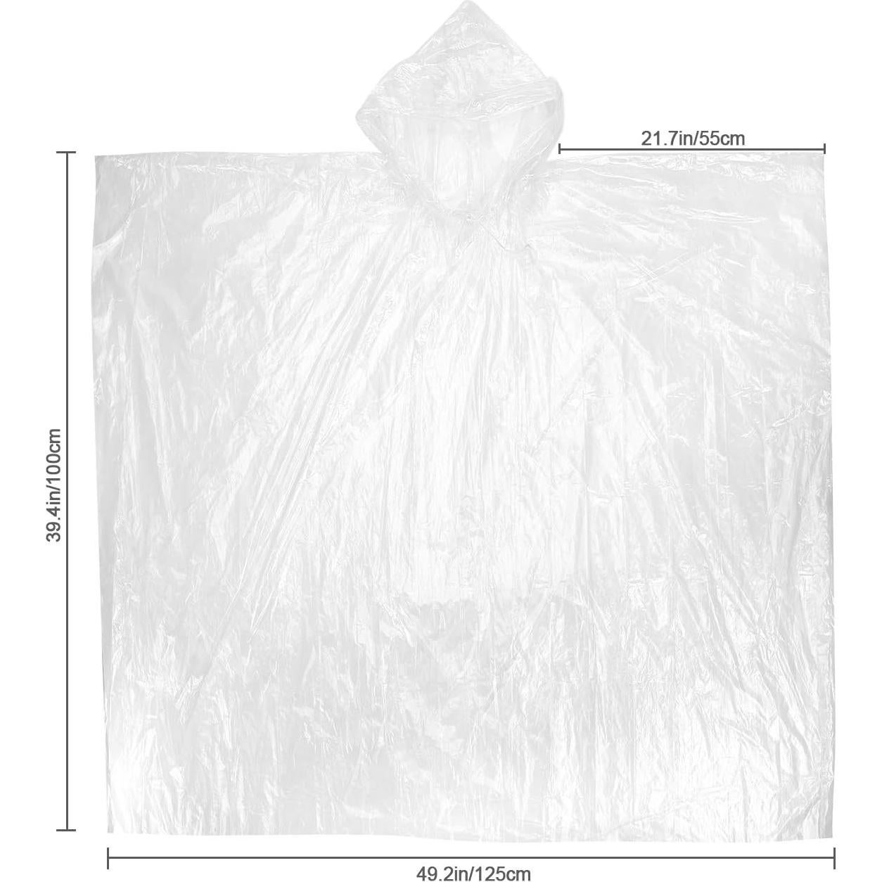 Ponchos de Lluvia Desechables Annifree - 6 Paquete Impermeables